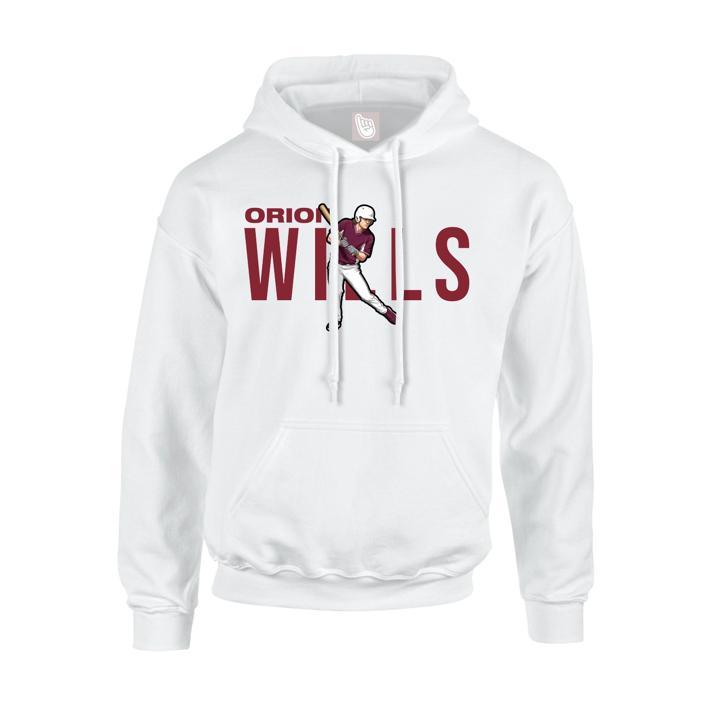 Hoodie — Player Name in White