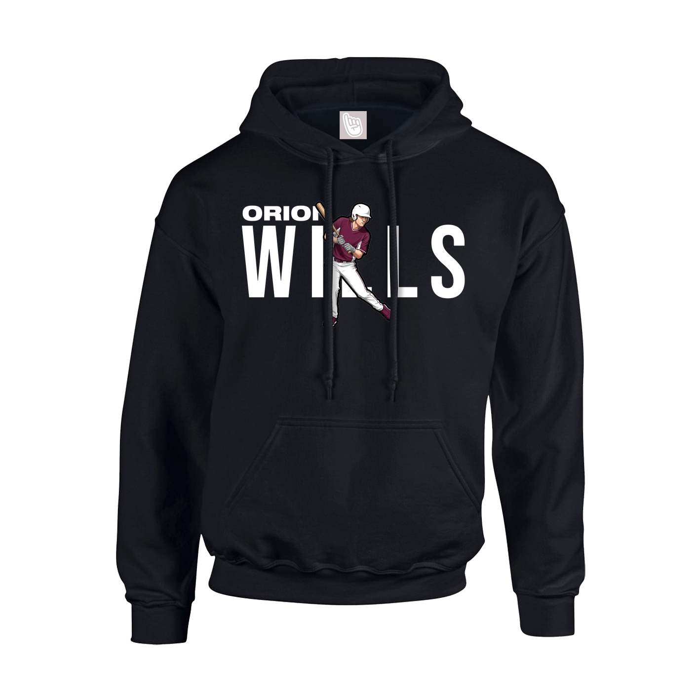 Youth Hoodie — Player Name in Black