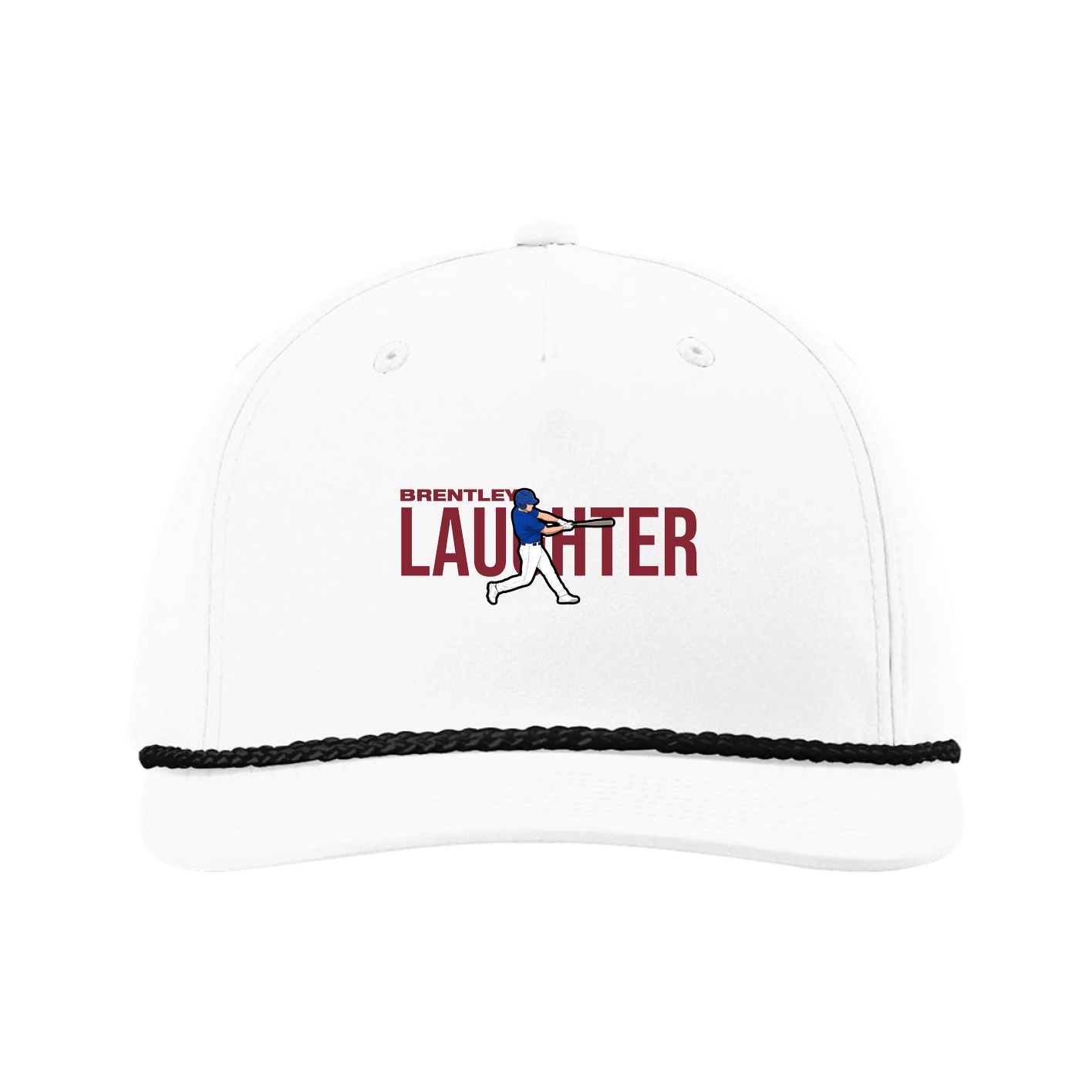 Five-Panel Classic Rope Cap — Player Name in White