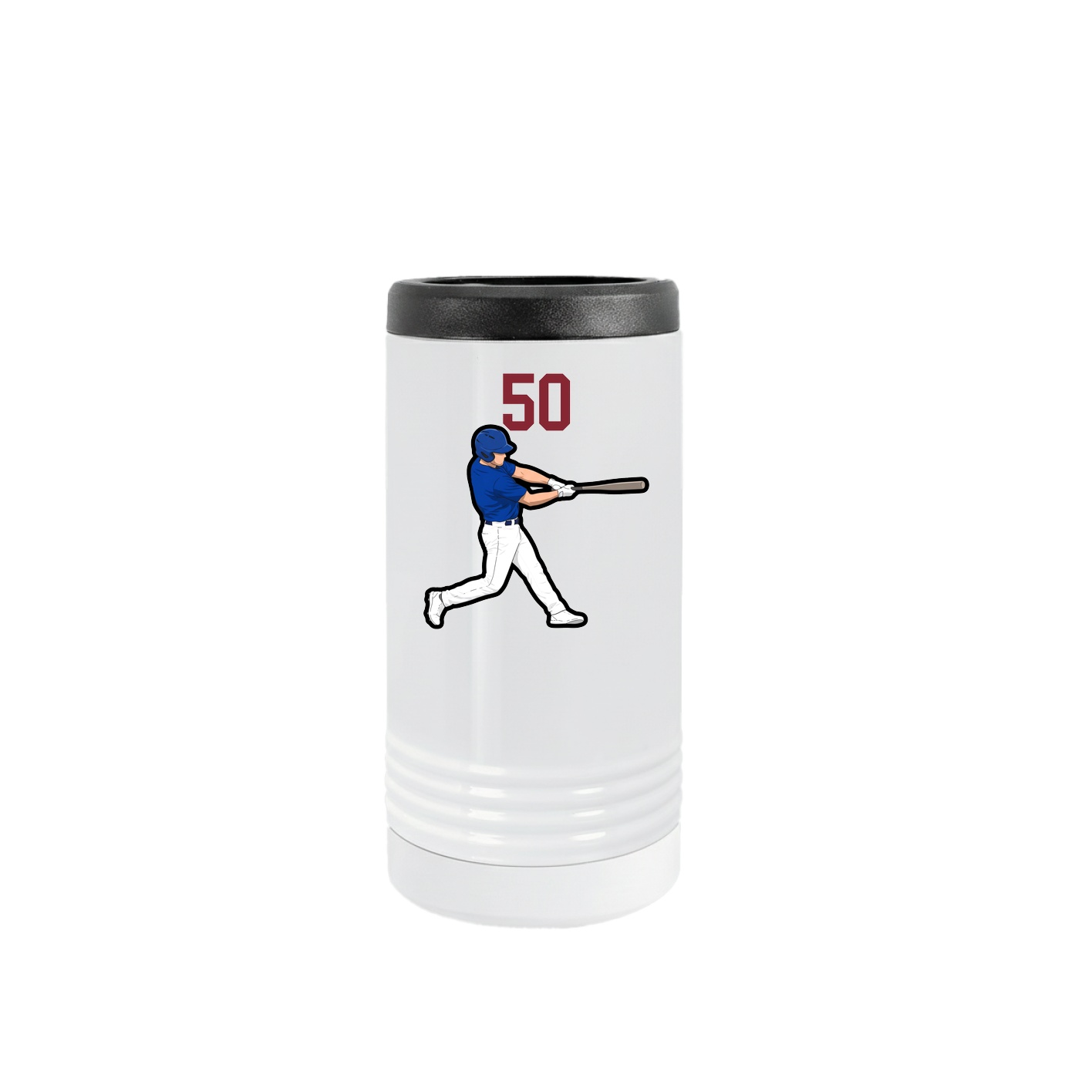 Slim Beverage Holder — Number Top in White