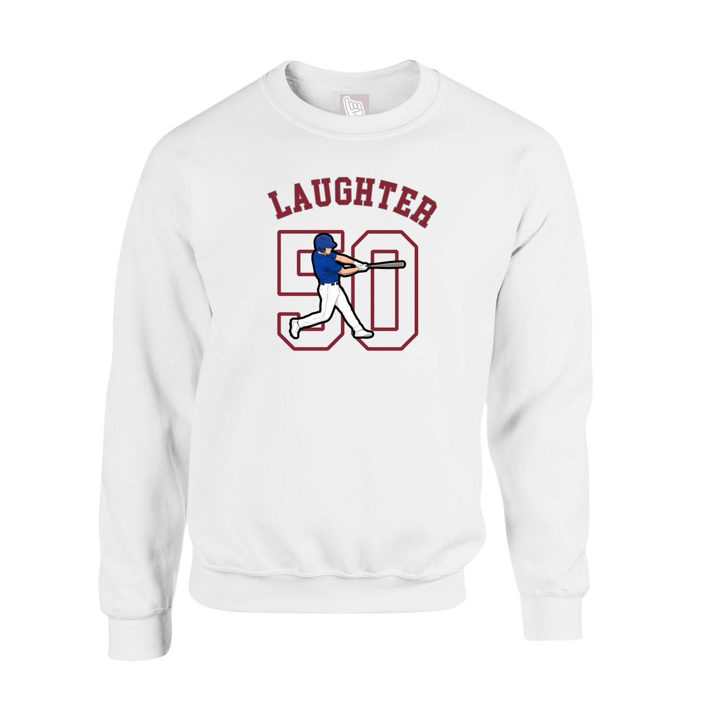 Fleece Crew — Shirsey Arch in White