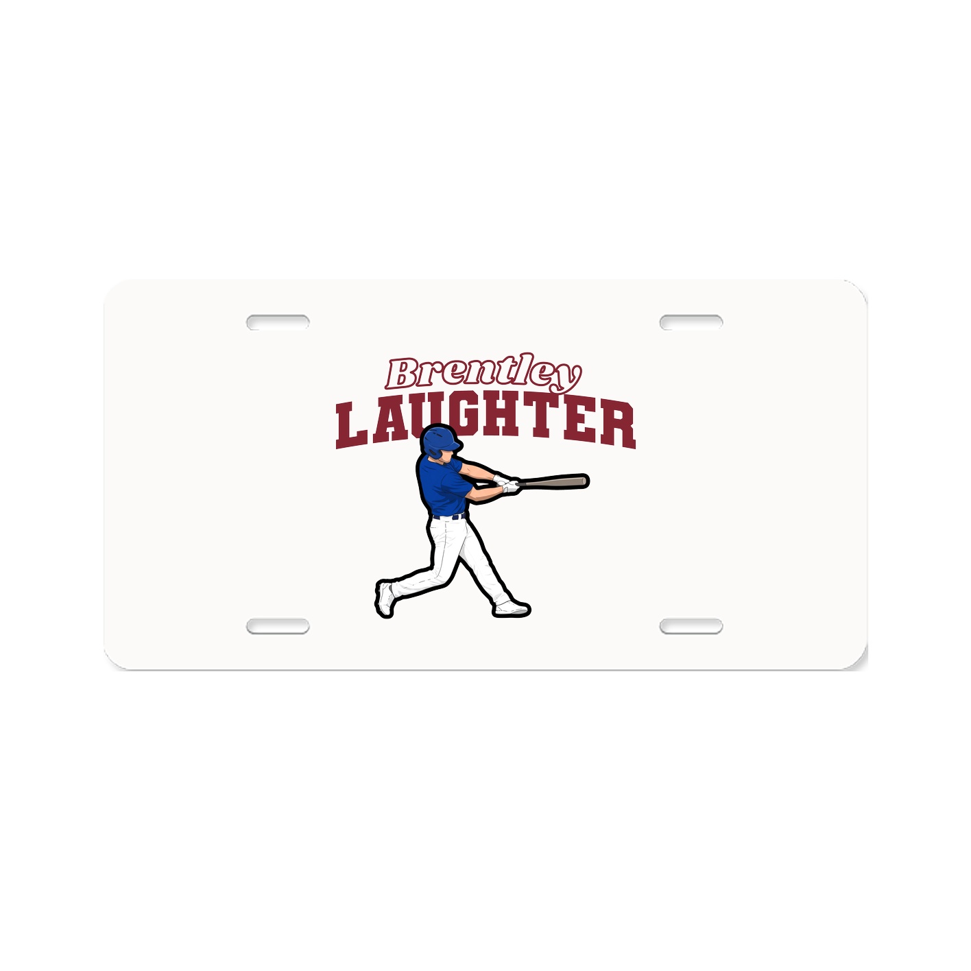 License Plate — Name Arch in Classic