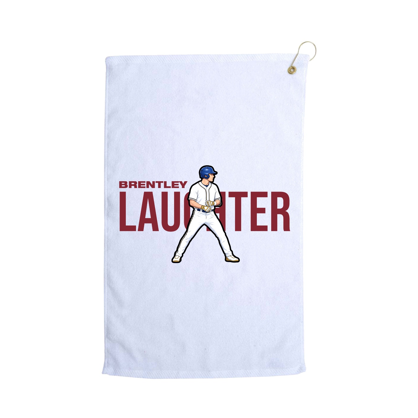 Golf Towel — Player Name in White