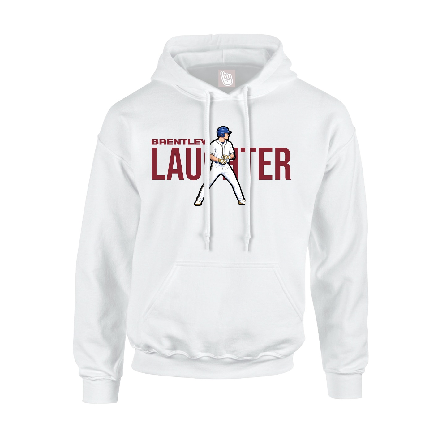Youth Hoodie — Player Name in White