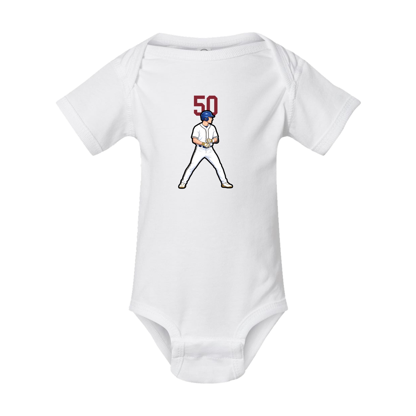 Baby Onesie — Number Top in White