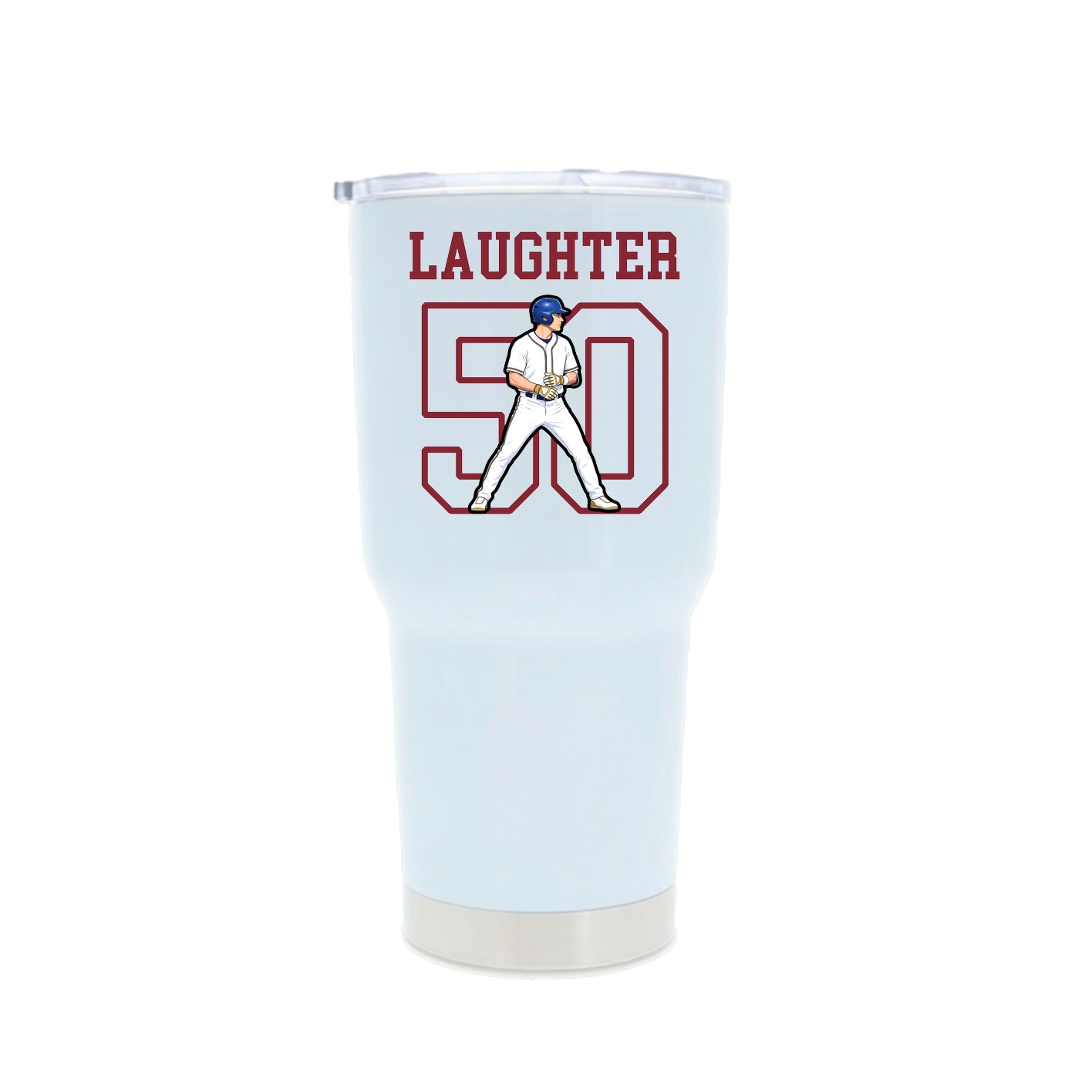 30oz Stainless Steel Tumbler — Shirsey in White