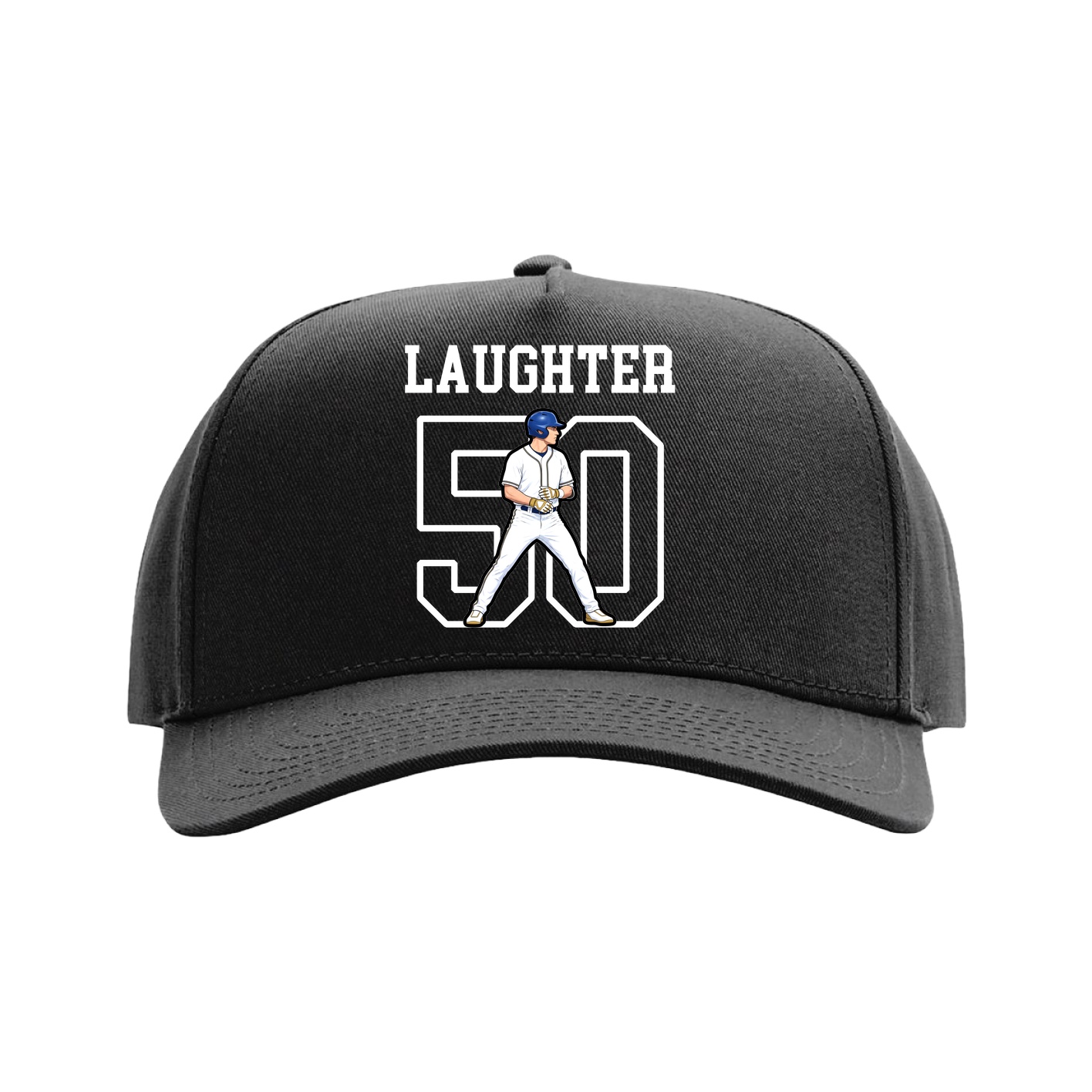 Full Fabric Five-Panel Champ Cap — Shirsey in Black