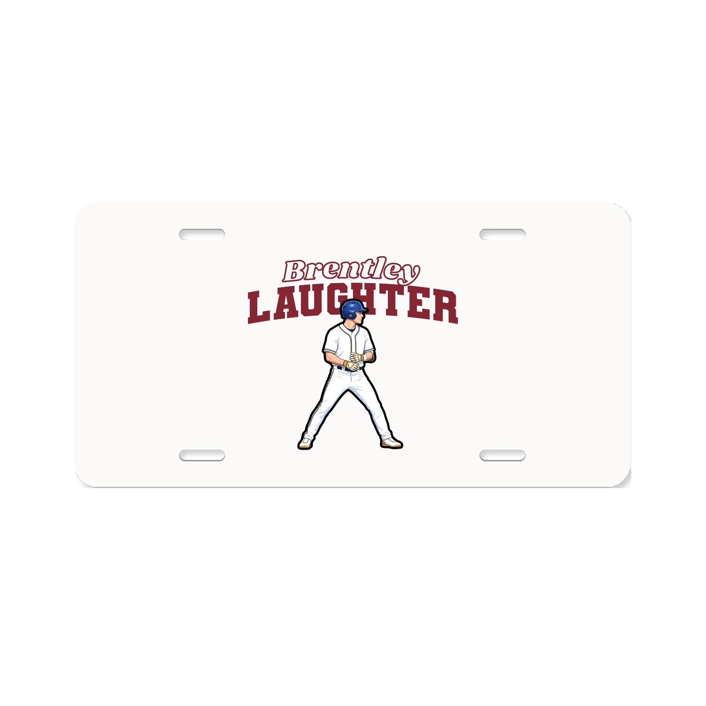 License Plate — Name Arch in Classic