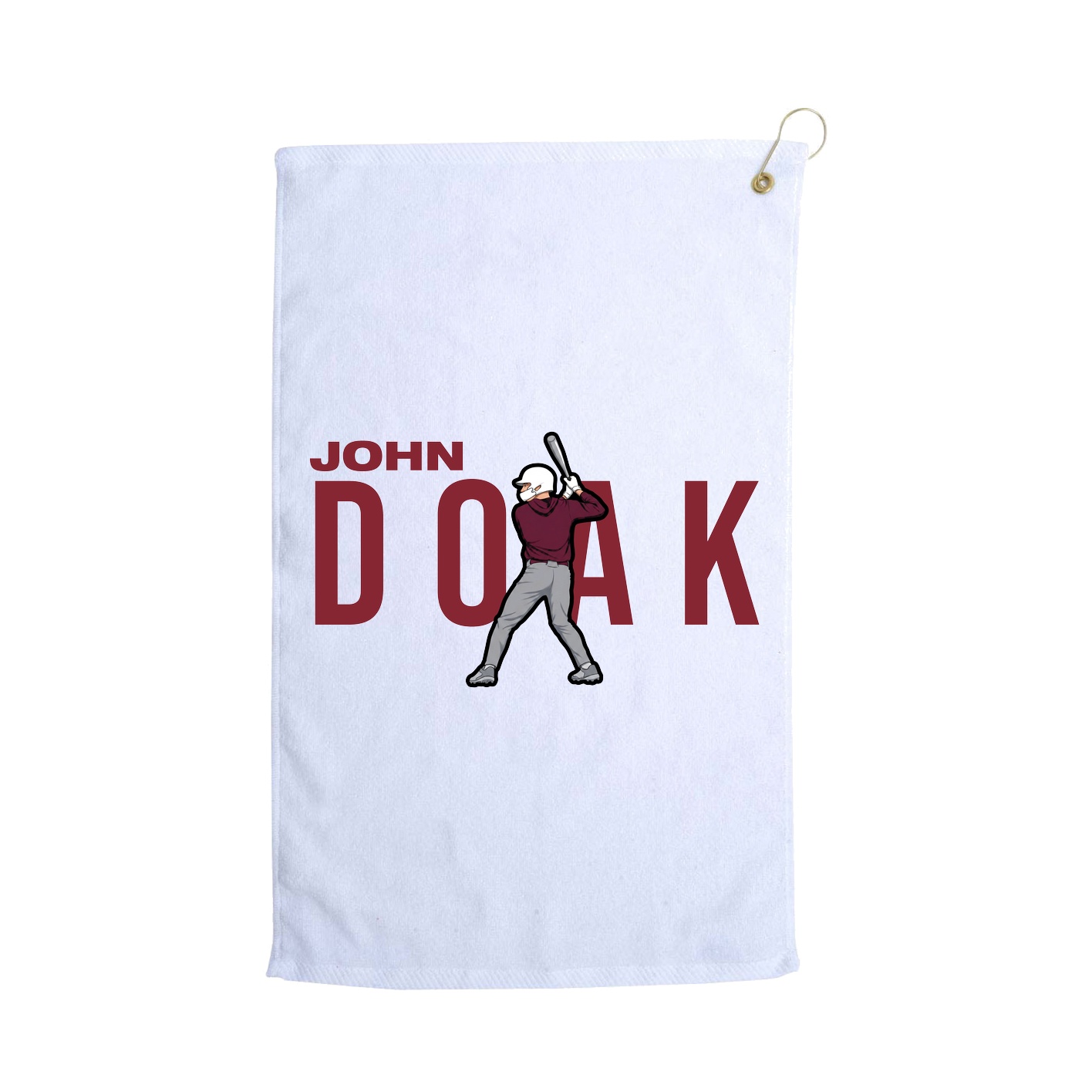 Golf Towel — Player Name in White