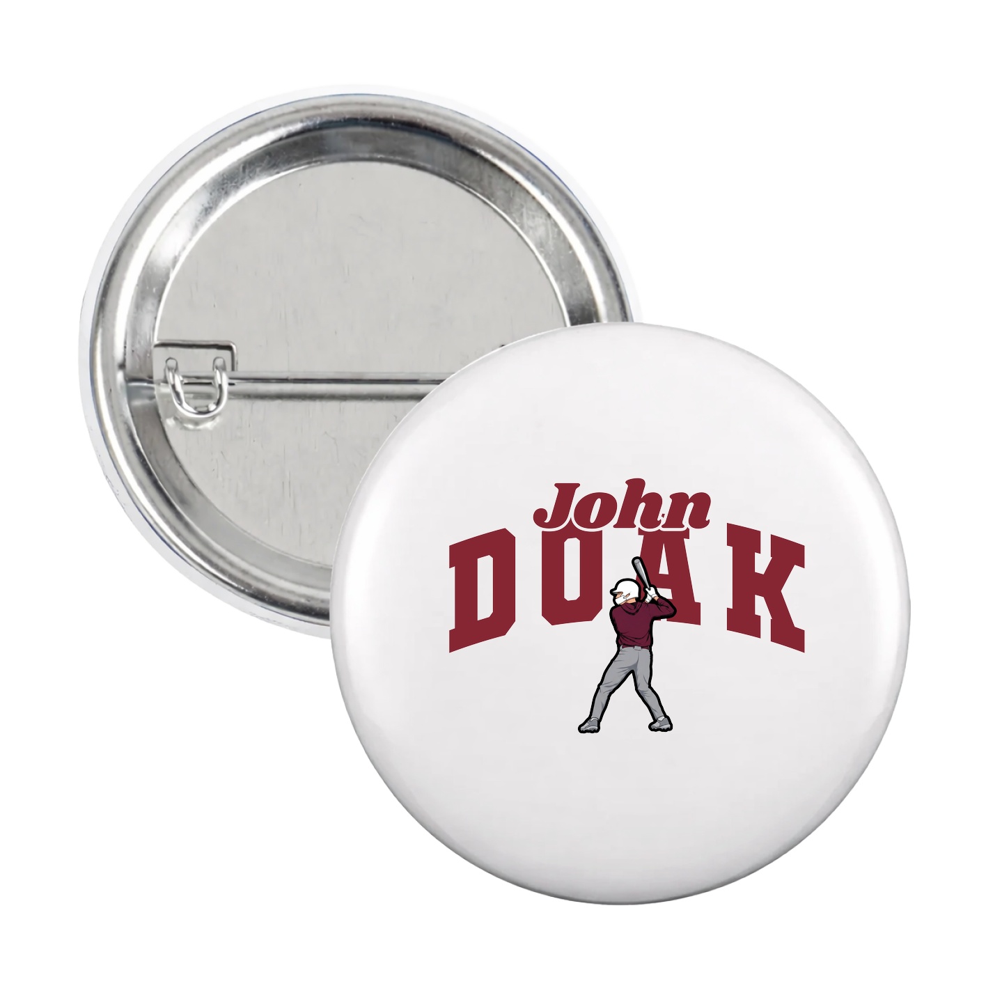 Game Day Button — Signature Arch in White