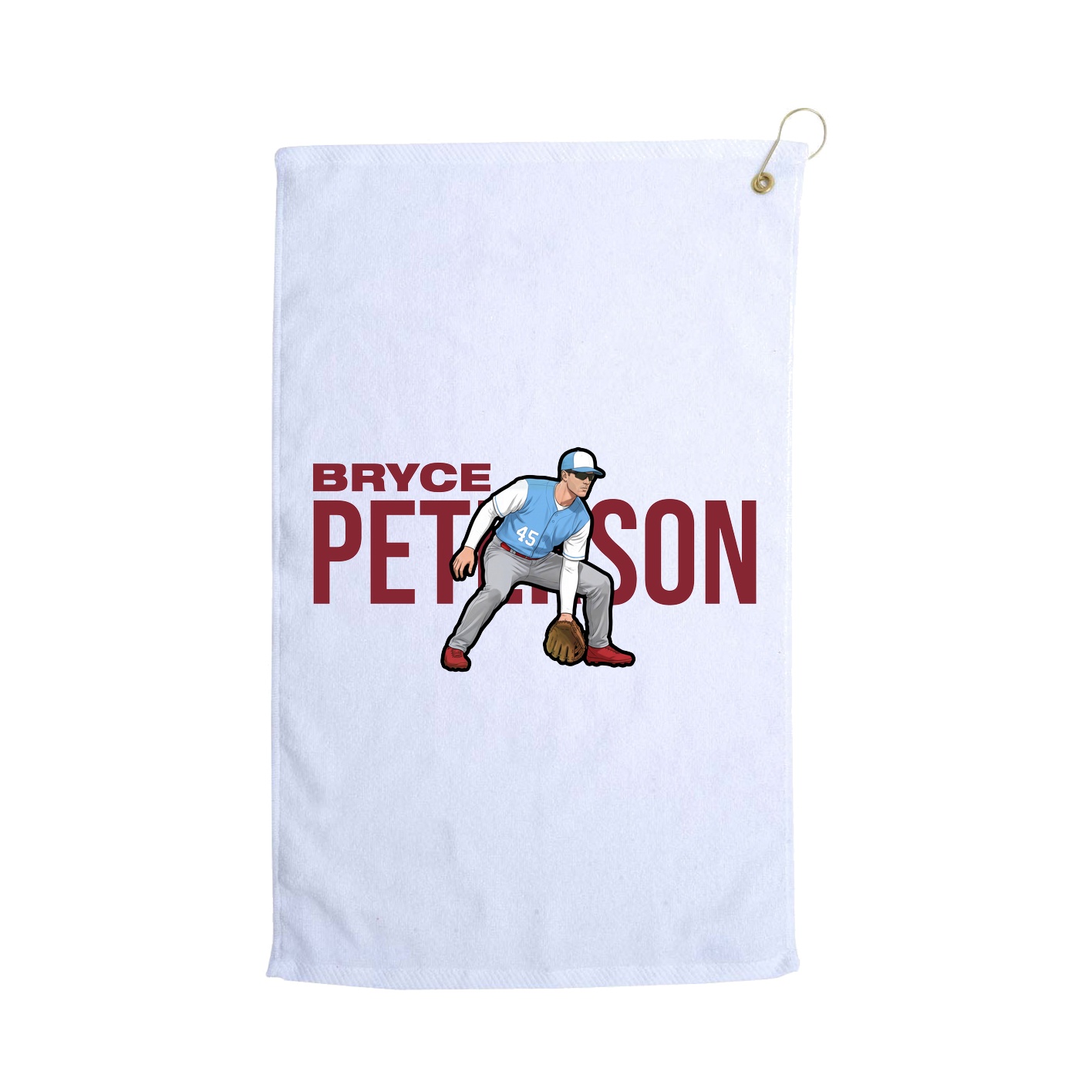 Golf Towel — Player Name in White