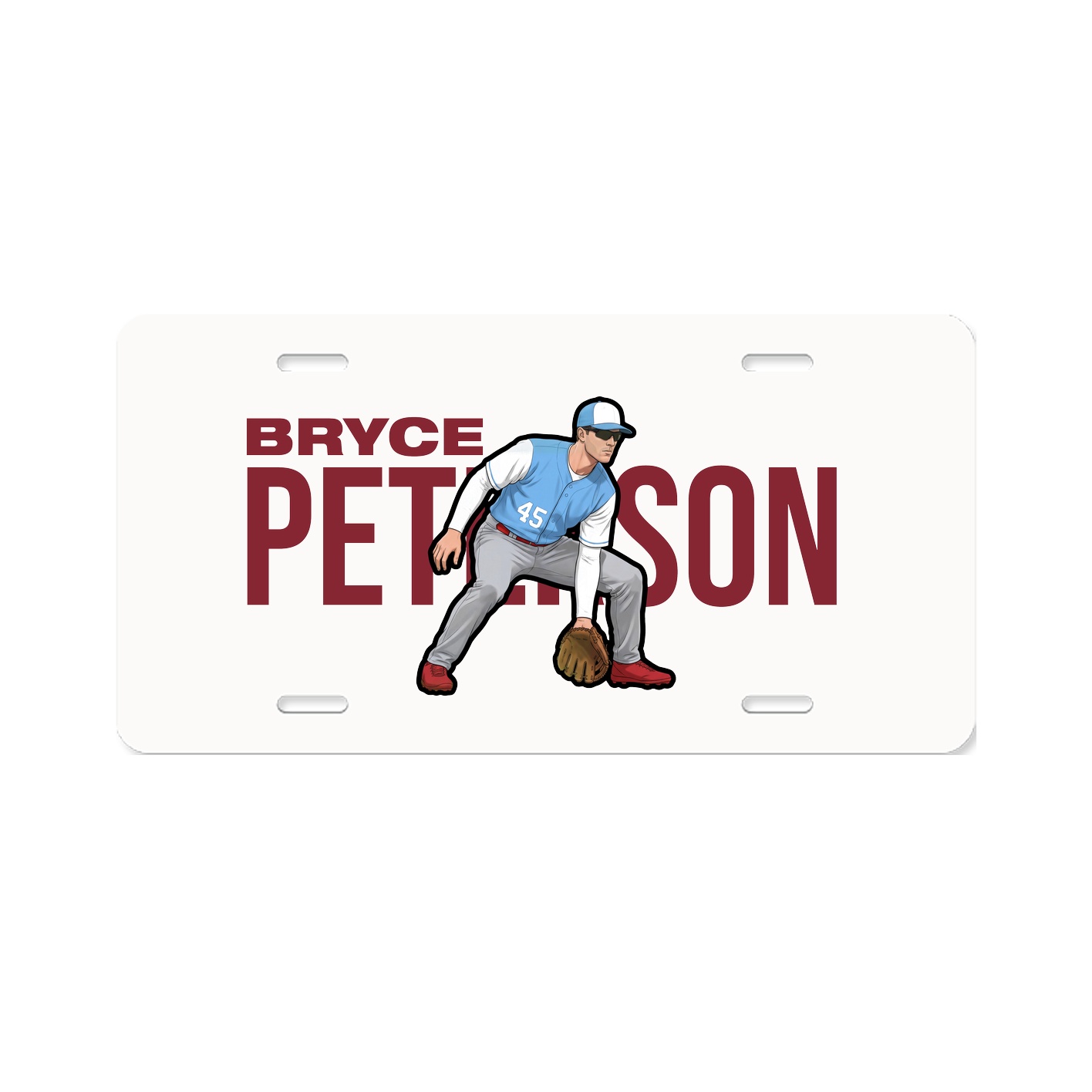License Plate — Player Name in Classic
