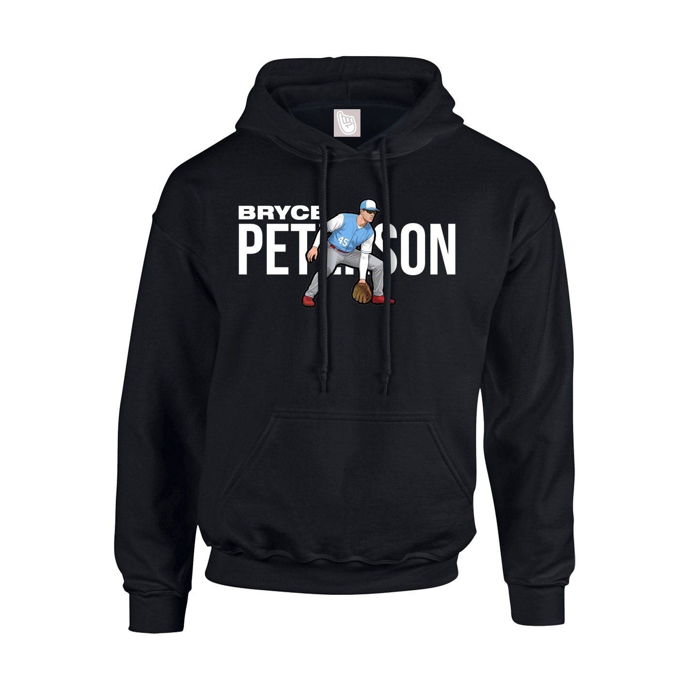 Youth Hoodie — Player Name in Black