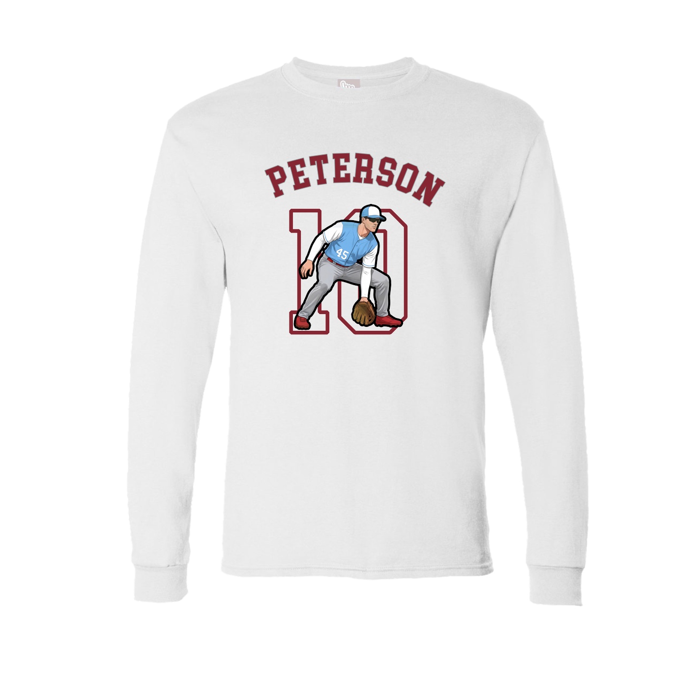 Long Sleeve Tee — Shirsey Arch in White