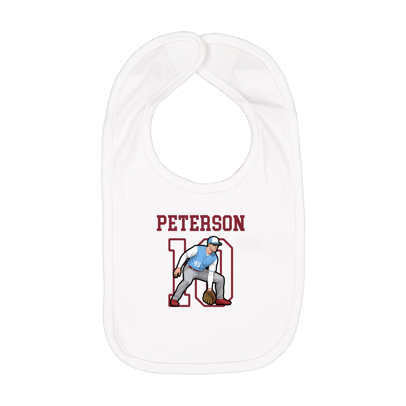 Infant Bib — Shirsey in White