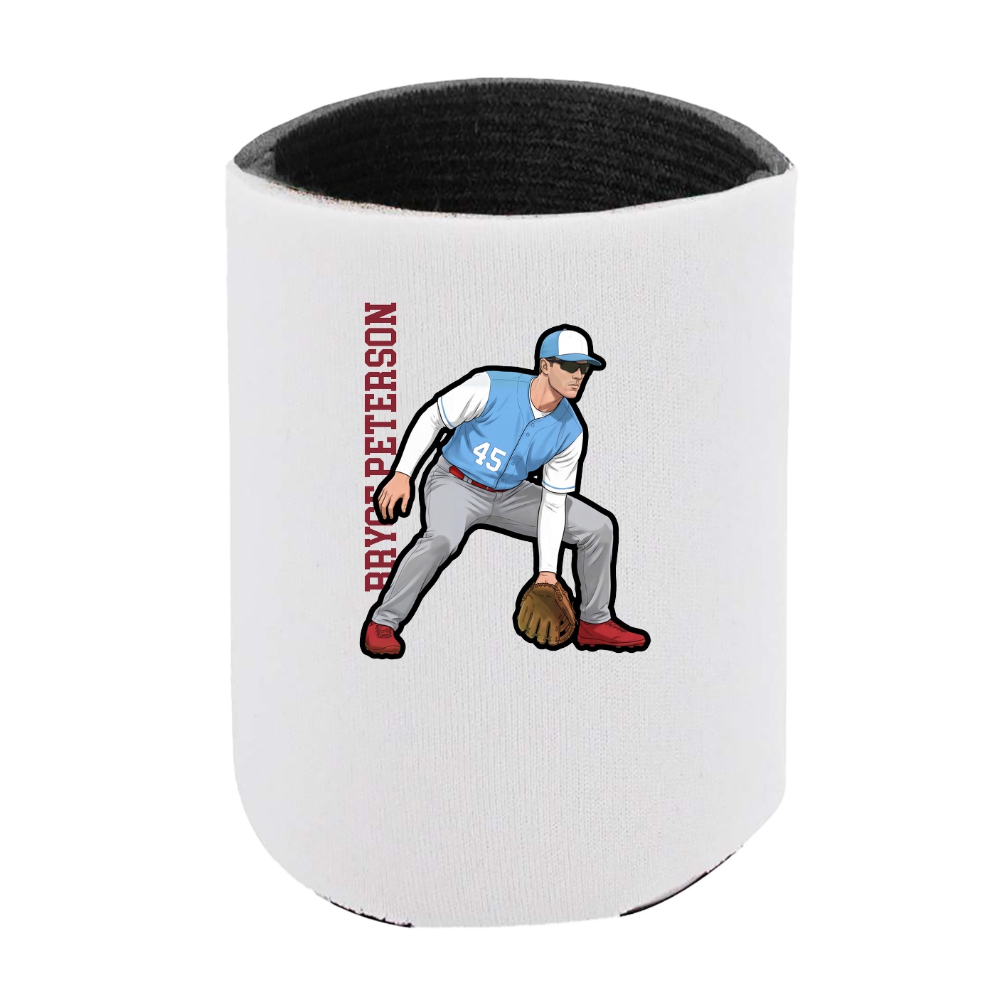 Can Holder — Name Vertical in White
