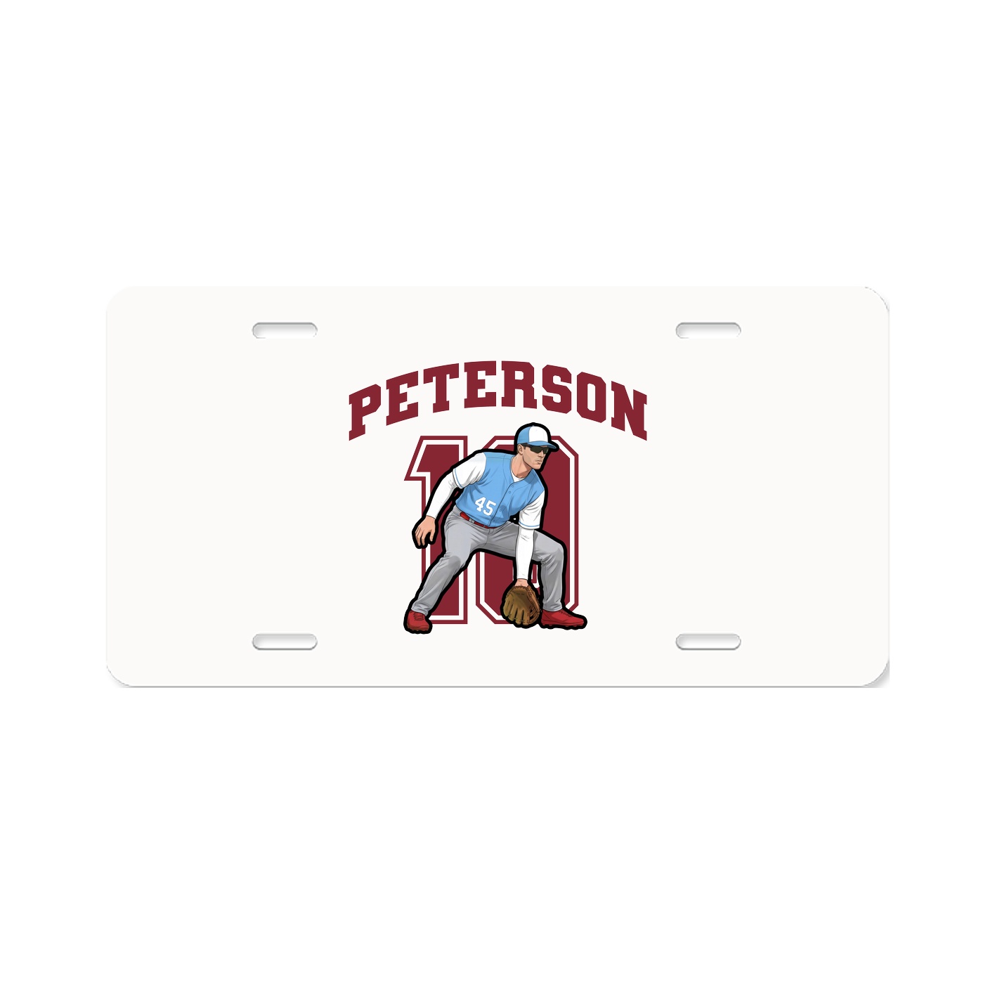 License Plate — Number in Classic