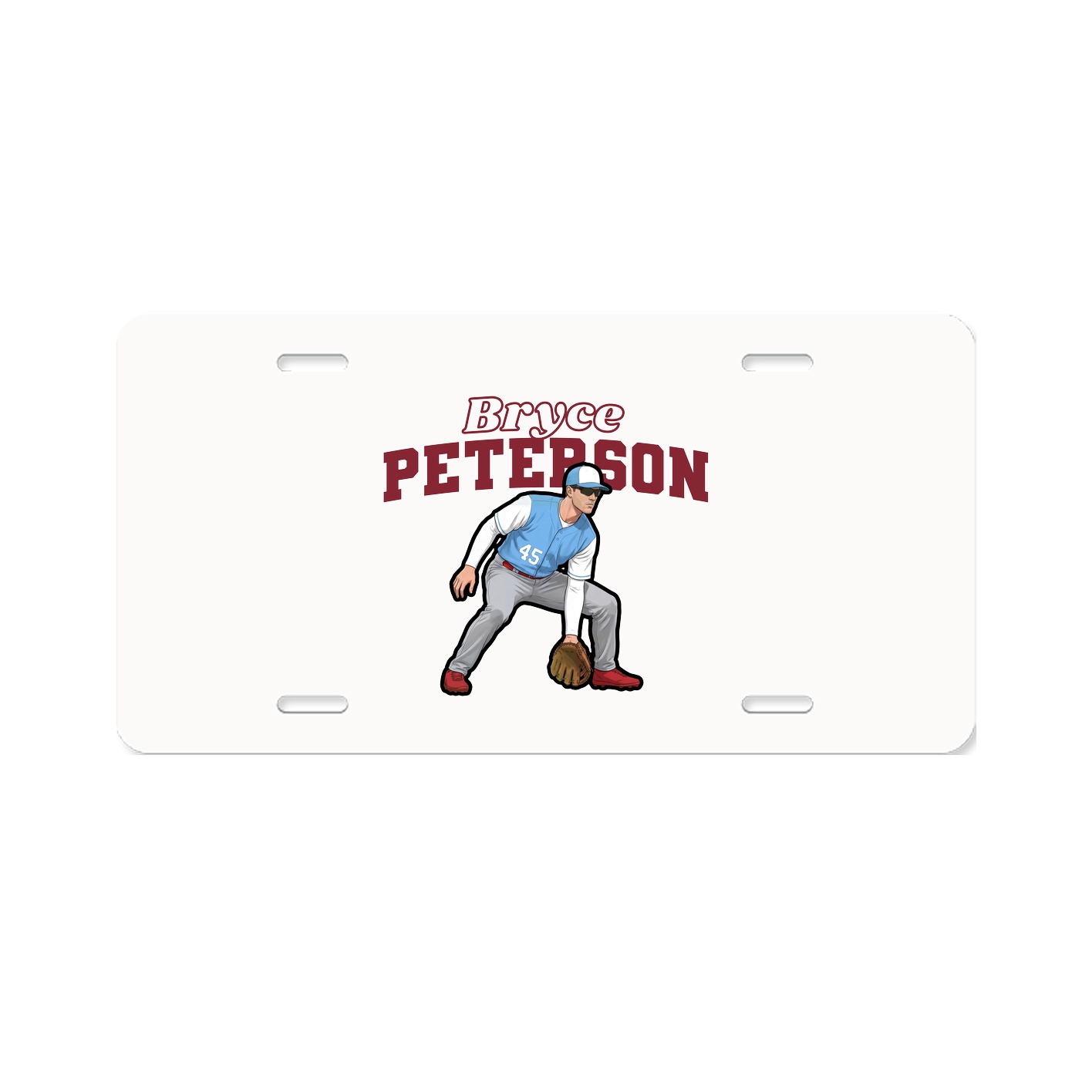 License Plate — Name Arch in Classic