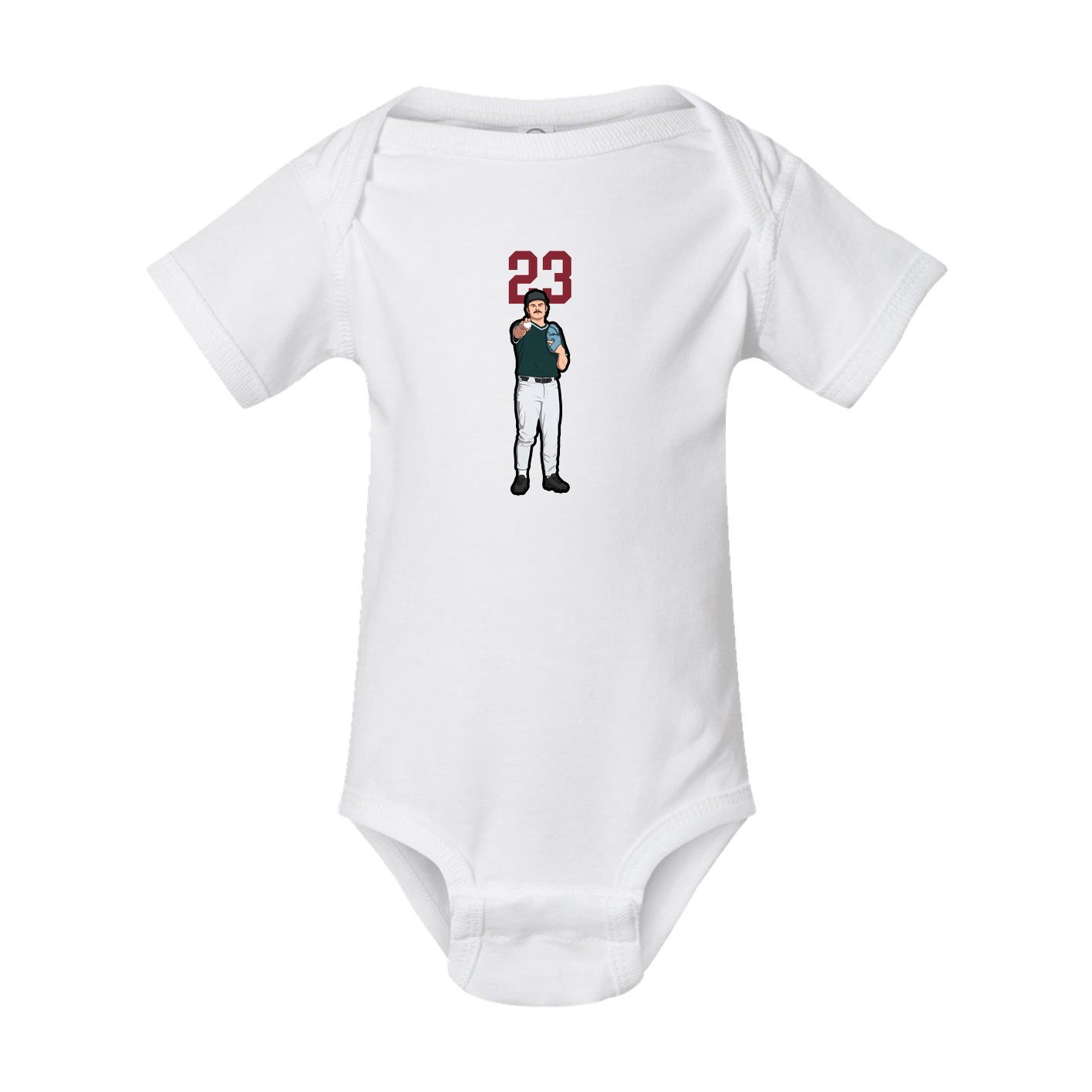 Baby Onesie — Number Top in White