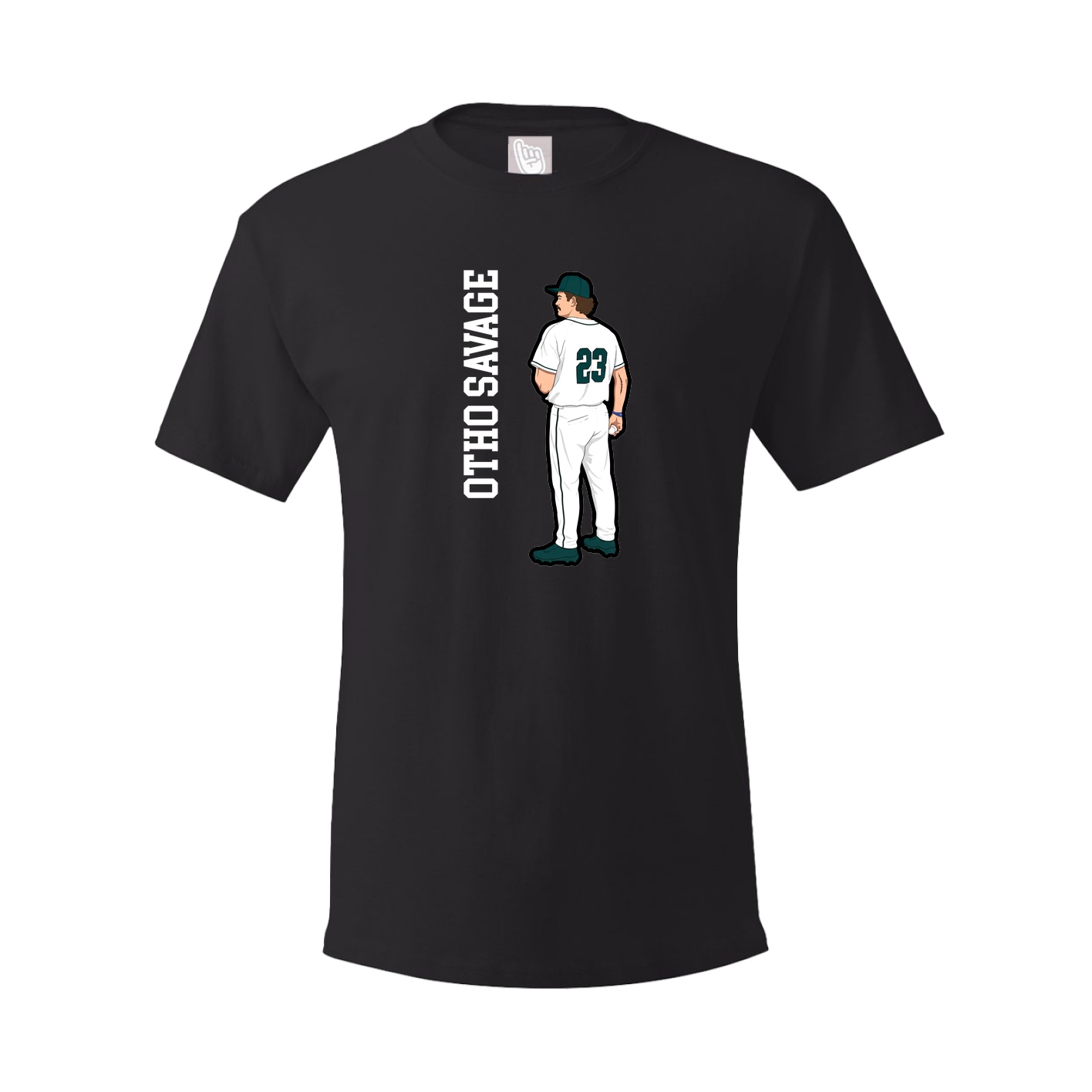Youth Tee — Name Vertical in Black