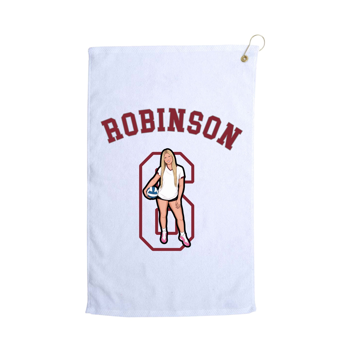 Golf Towel — Shirsey Arch in White
