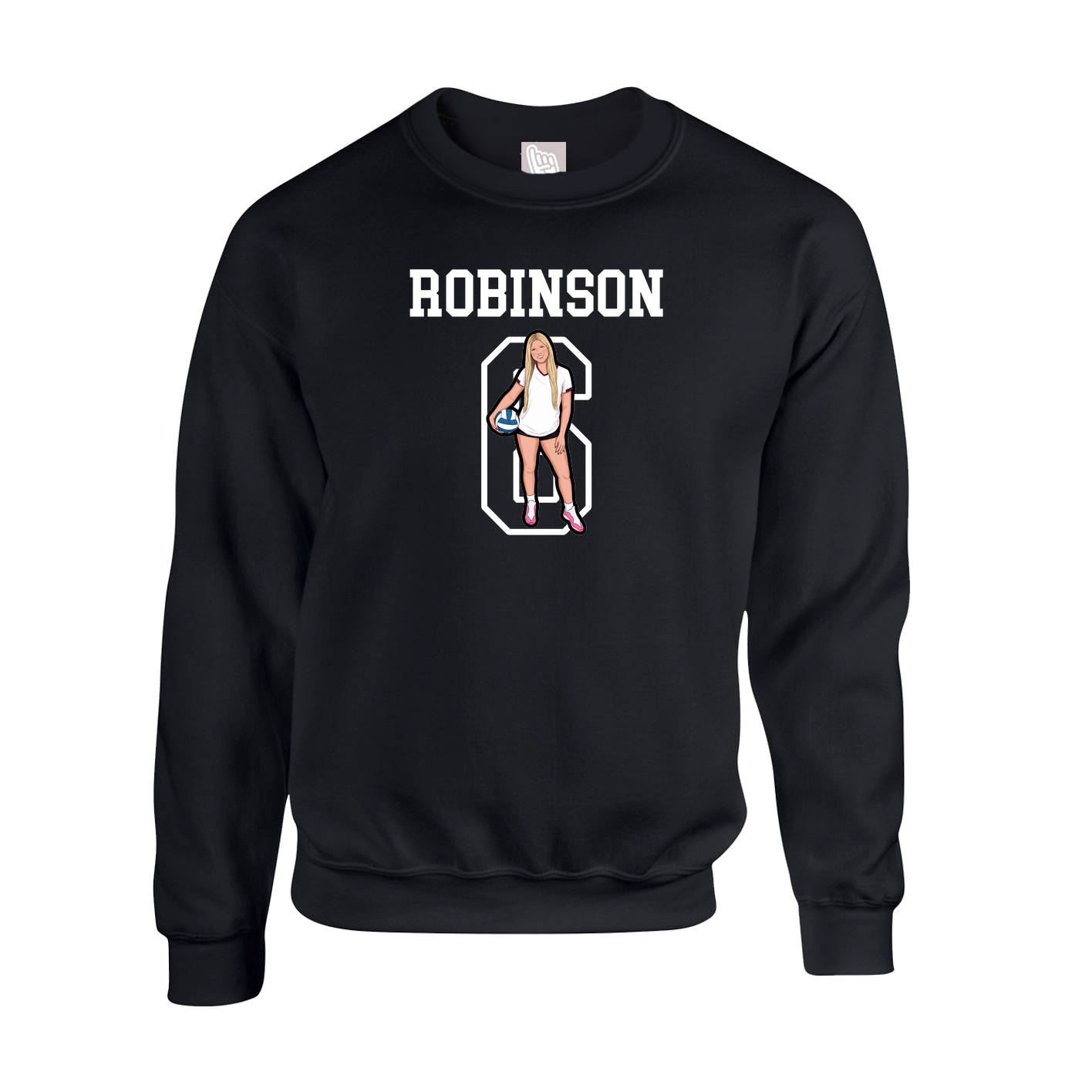 Fleece Crew — Shirsey in Black