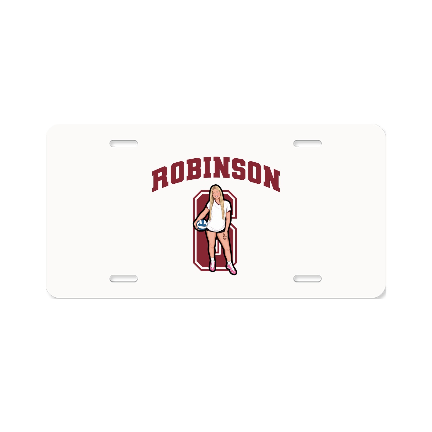 License Plate — Number in Classic
