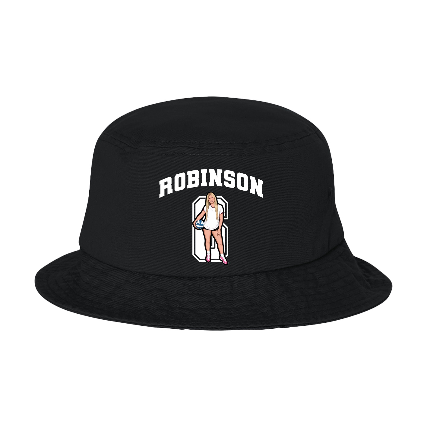 Bucket Cap — Number in Black