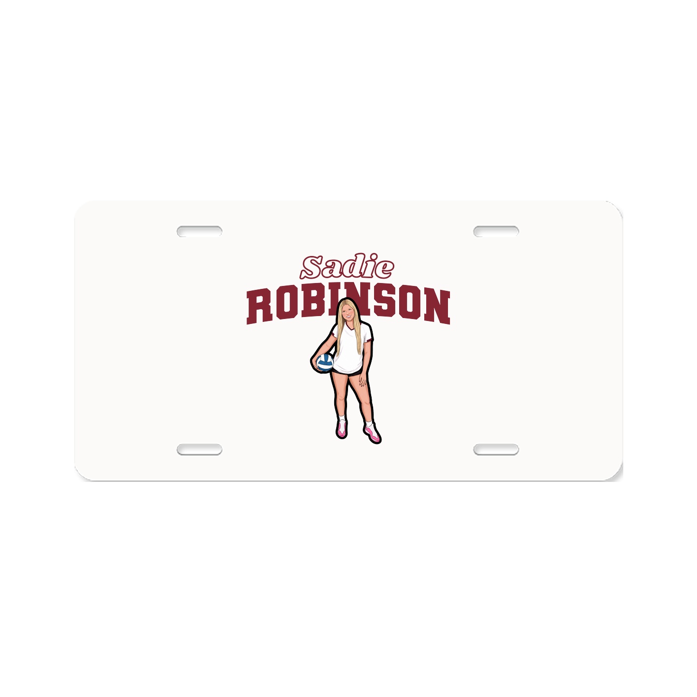 License Plate — Name Arch in Classic