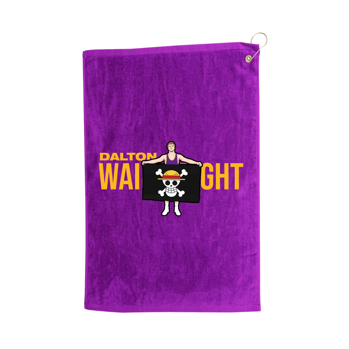 Golf Towel — Player Name in Purple