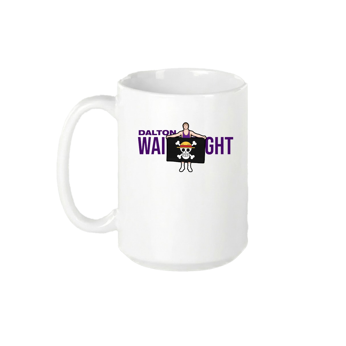 15oz Coffee Mug — Player Name in White
