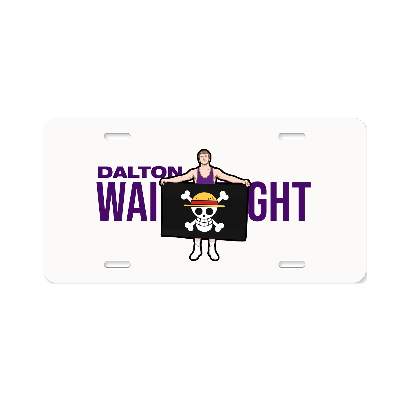 License Plate — Player Name in Classic