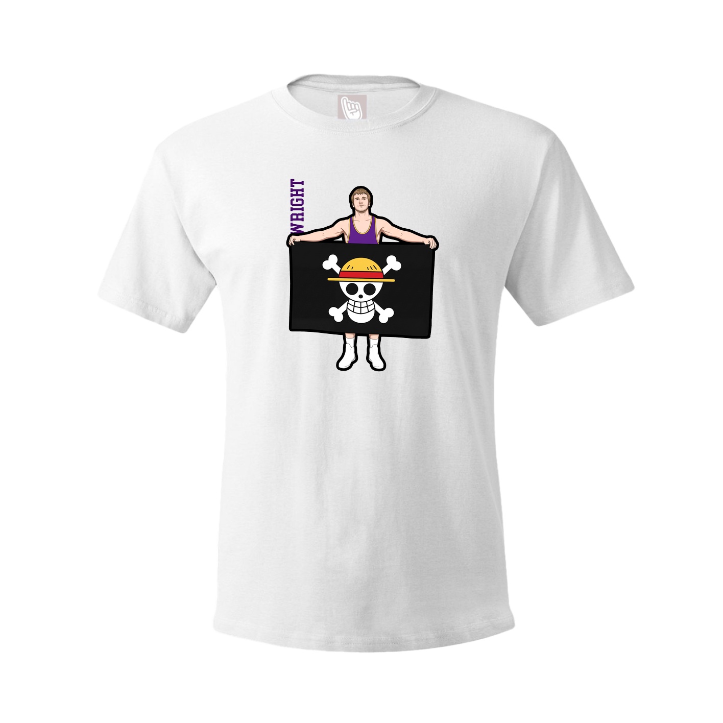 Tee — Name Vertical in White