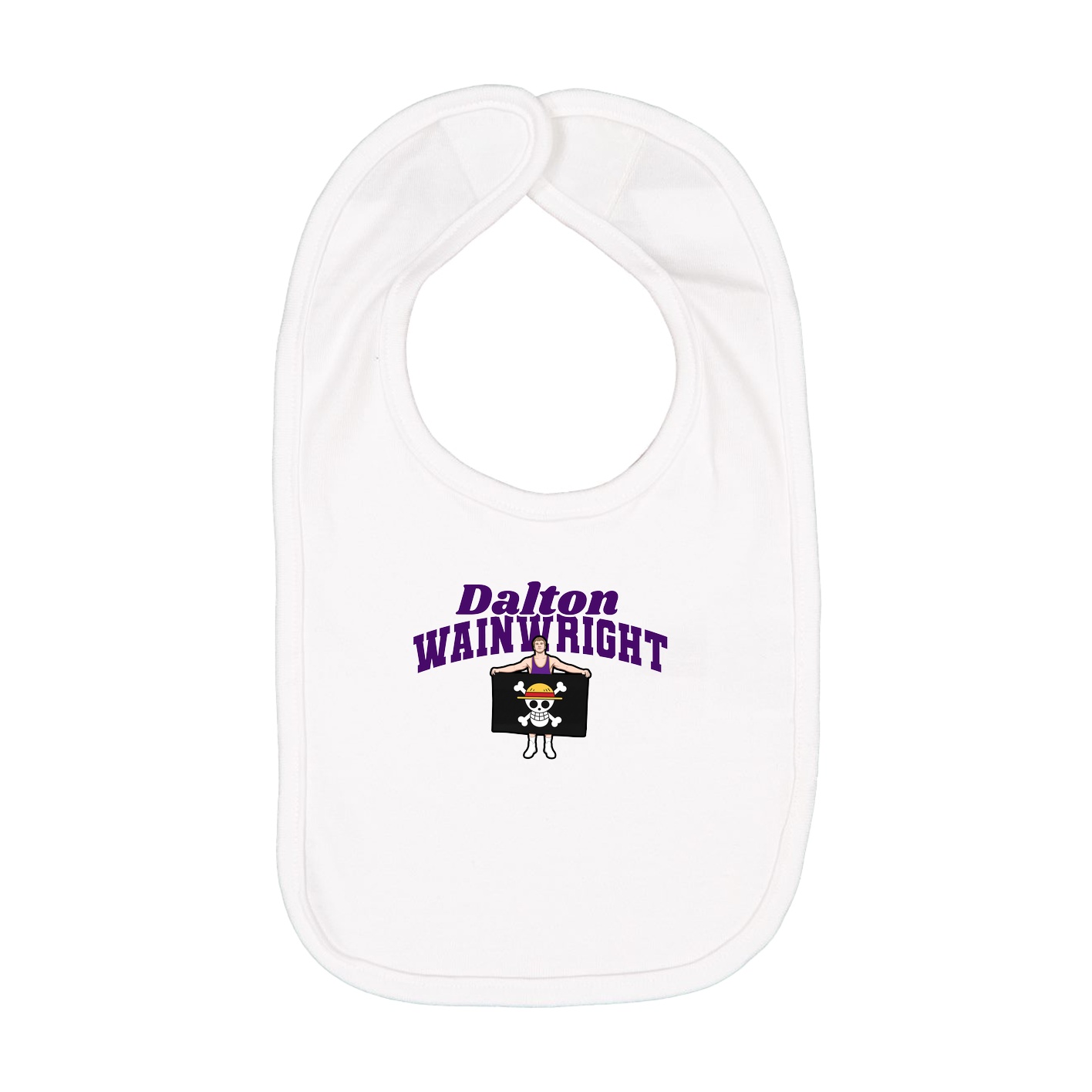 Infant Bib — Signature Arch in White