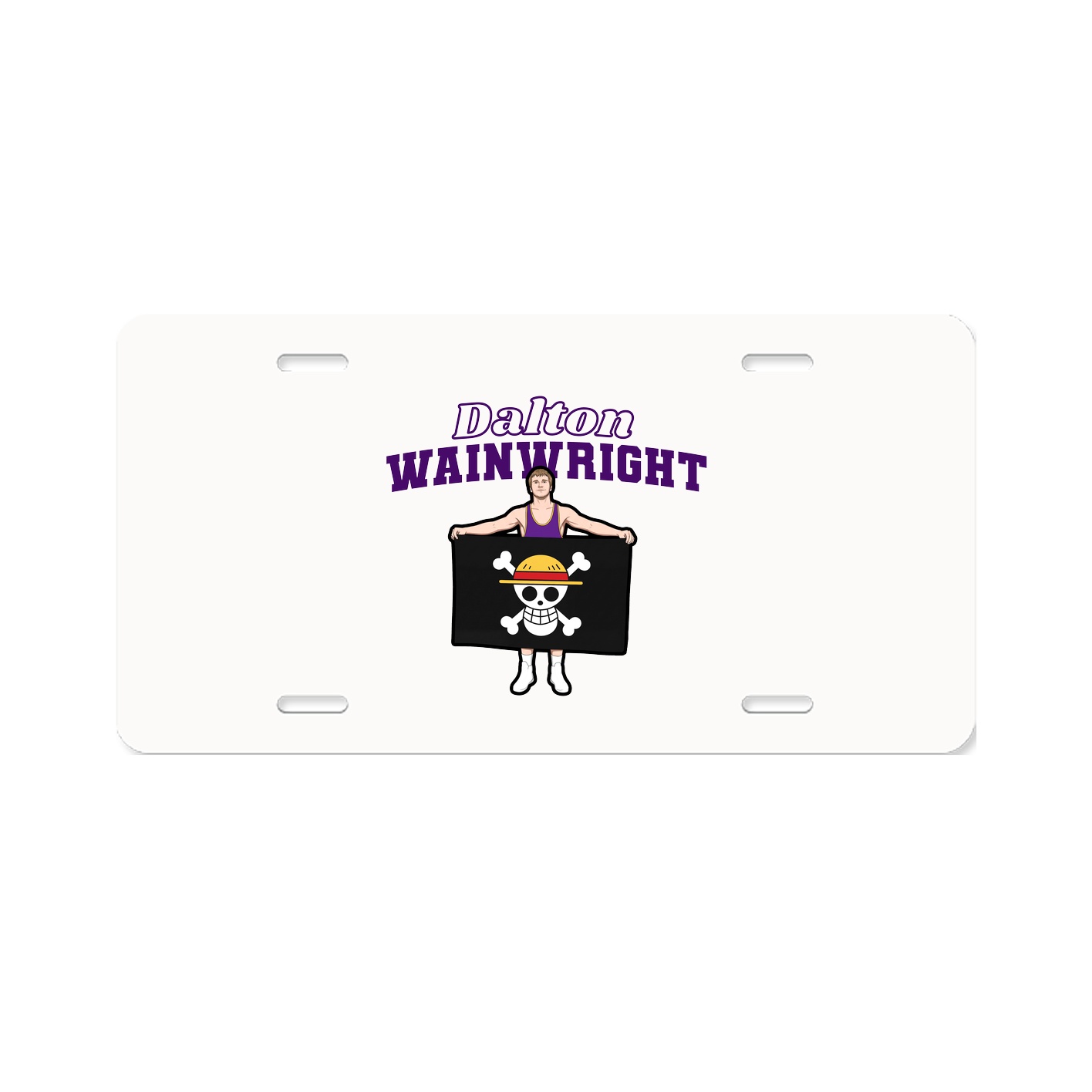 License Plate — Name Arch in Classic