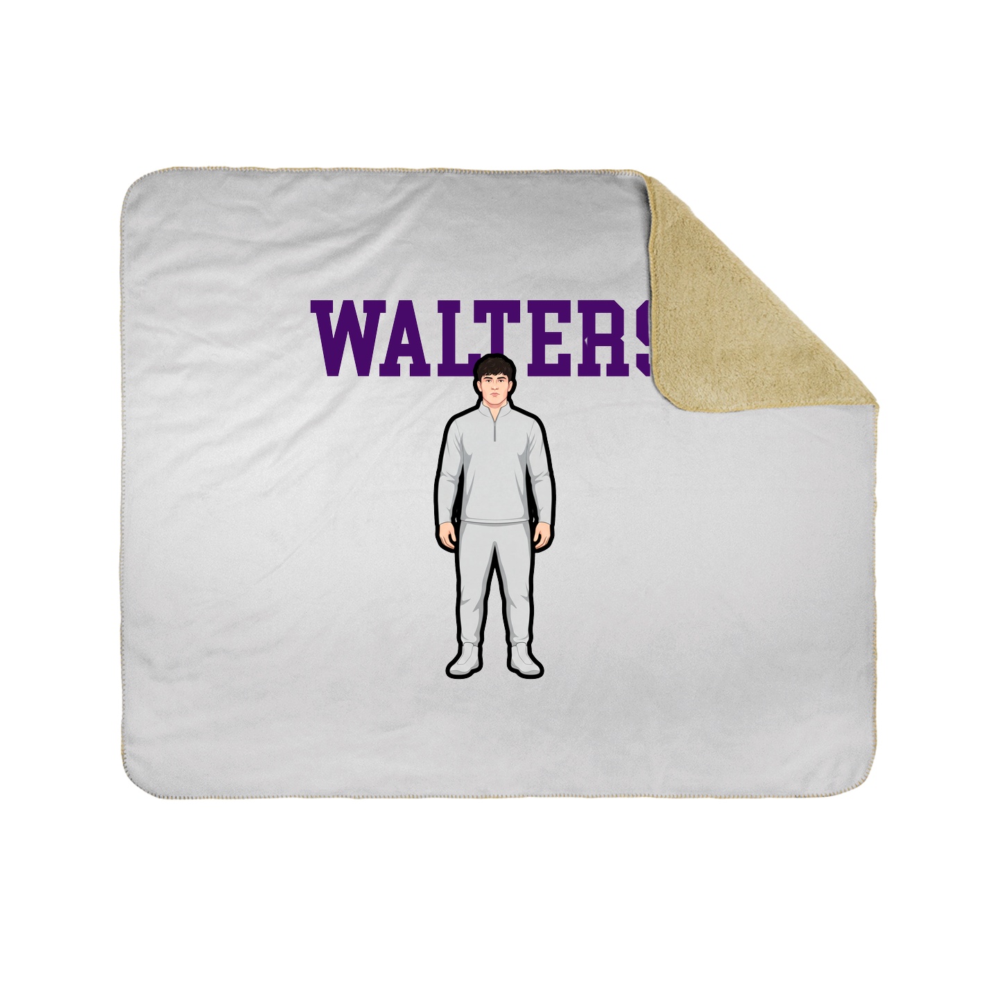 50x60 Sherpa Lined Throw Blanket