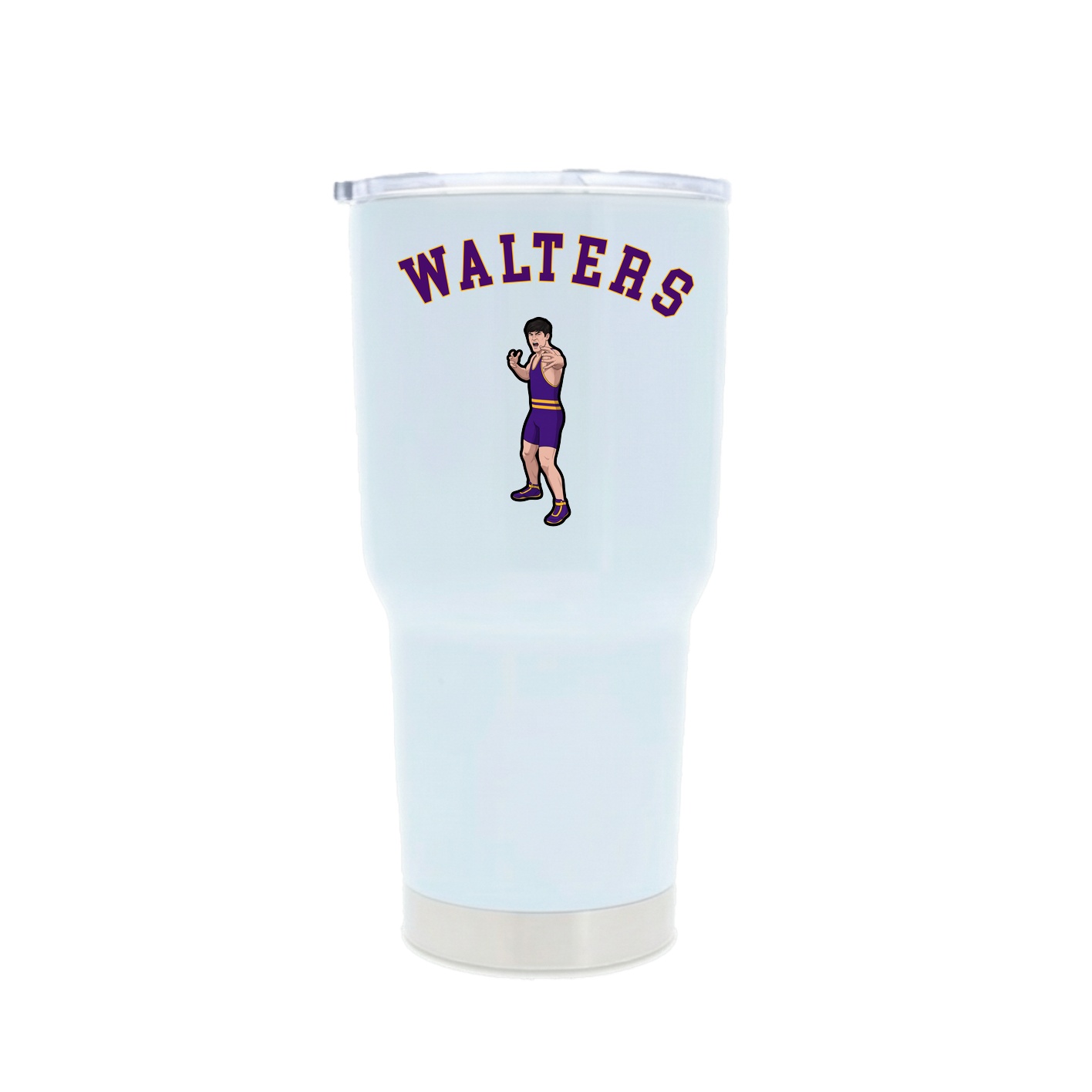30oz Stainless Steel Tumbler — Shirsey Arch in White