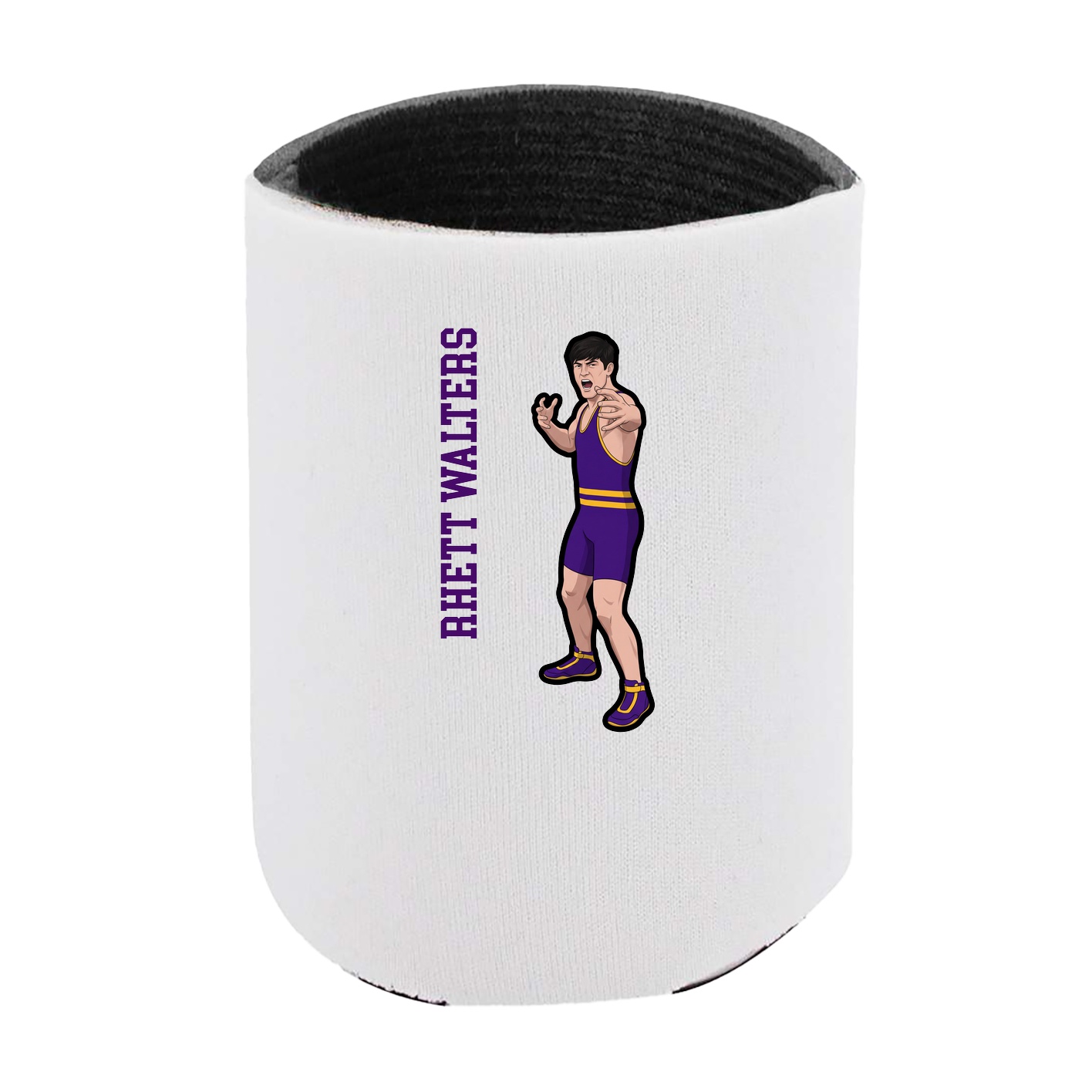 Can Holder — Name Vertical in White