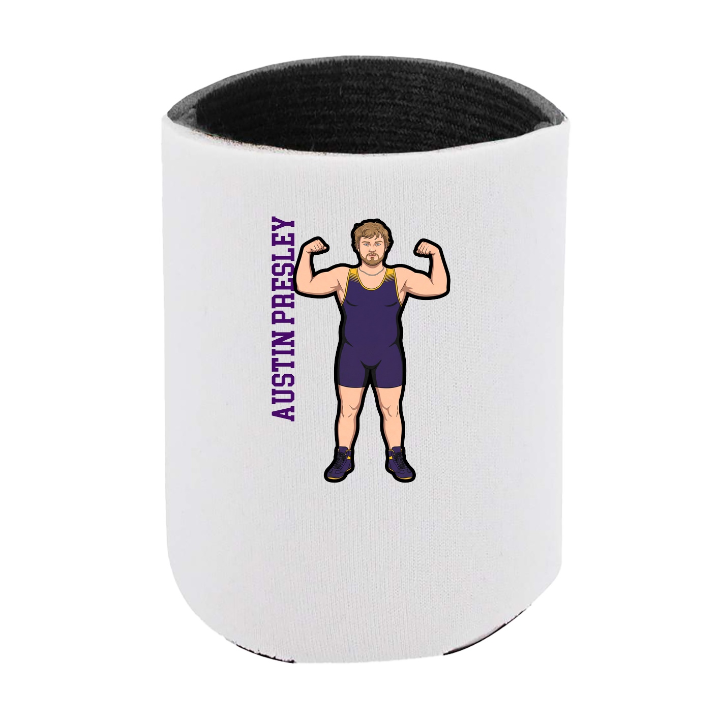 Can Holder — Name Vertical in White