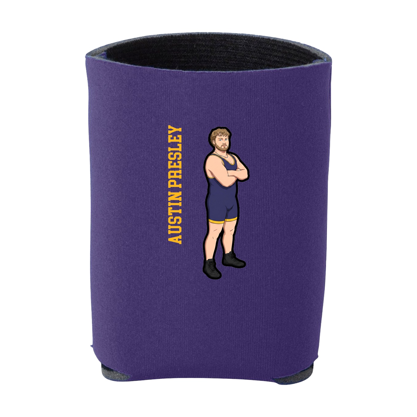 Can Holder — Name Vertical in Purple