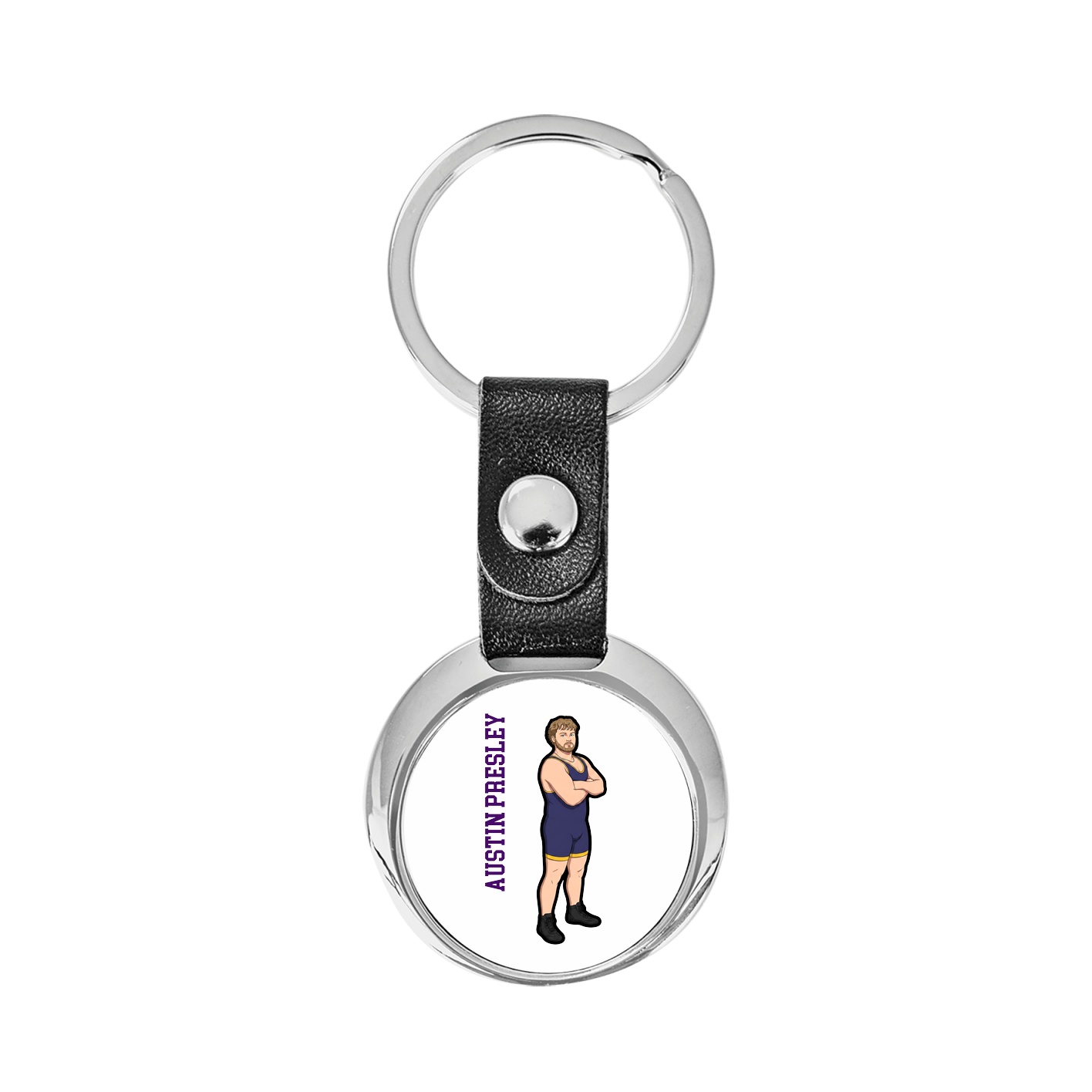 Key Chain — Name Vertical in Classic