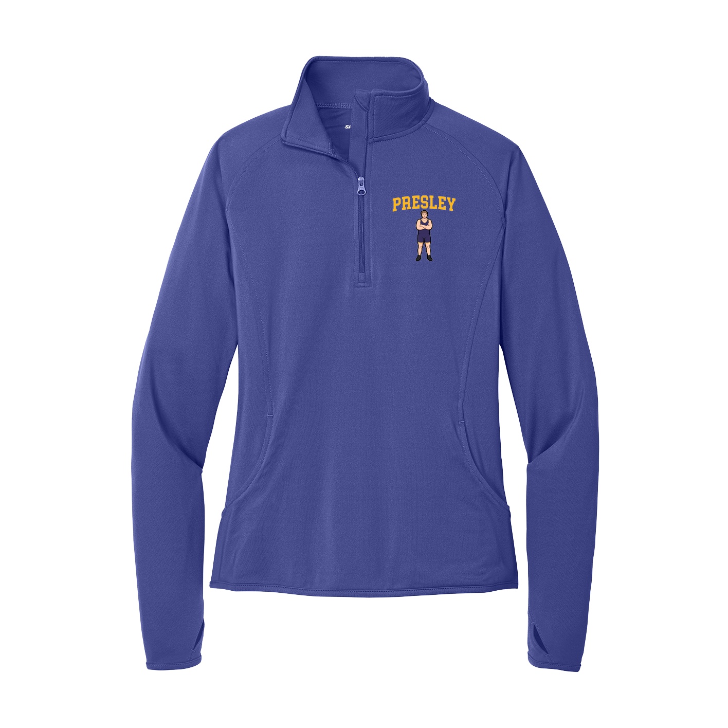 Women's Q-Zip Pullover — Shirsey in Purple