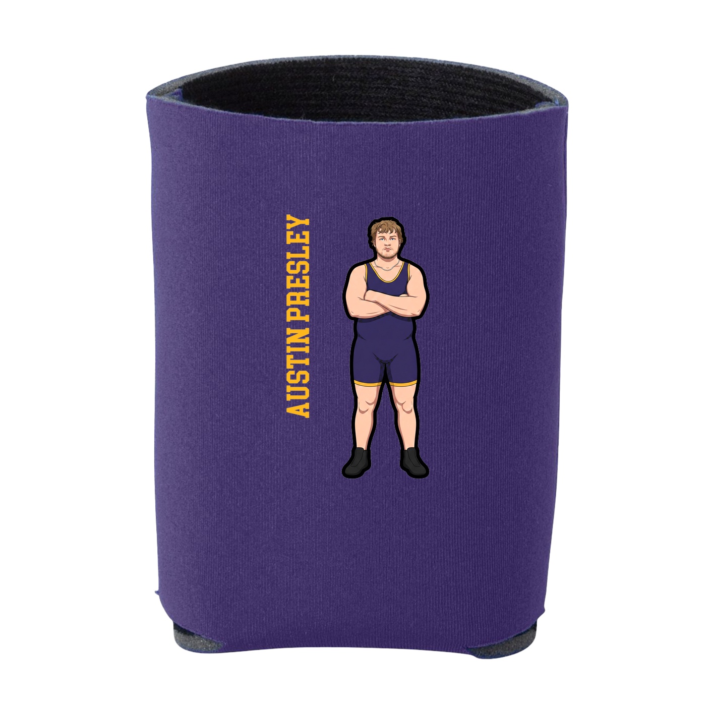 Can Holder — Name Vertical in Purple