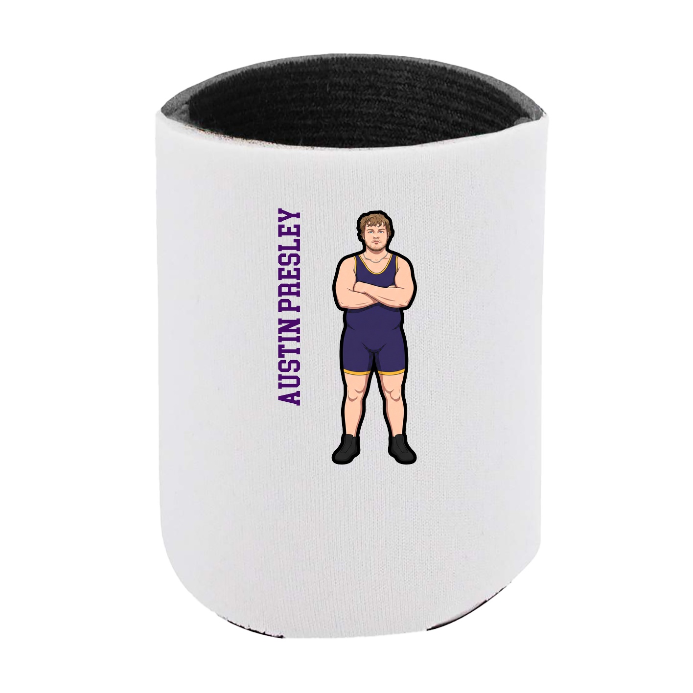 Can Holder — Name Vertical in White