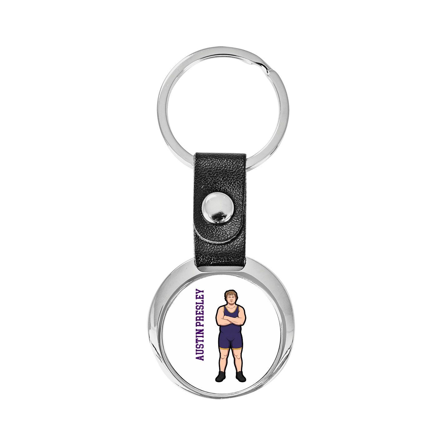 Key Chain — Name Vertical in Classic