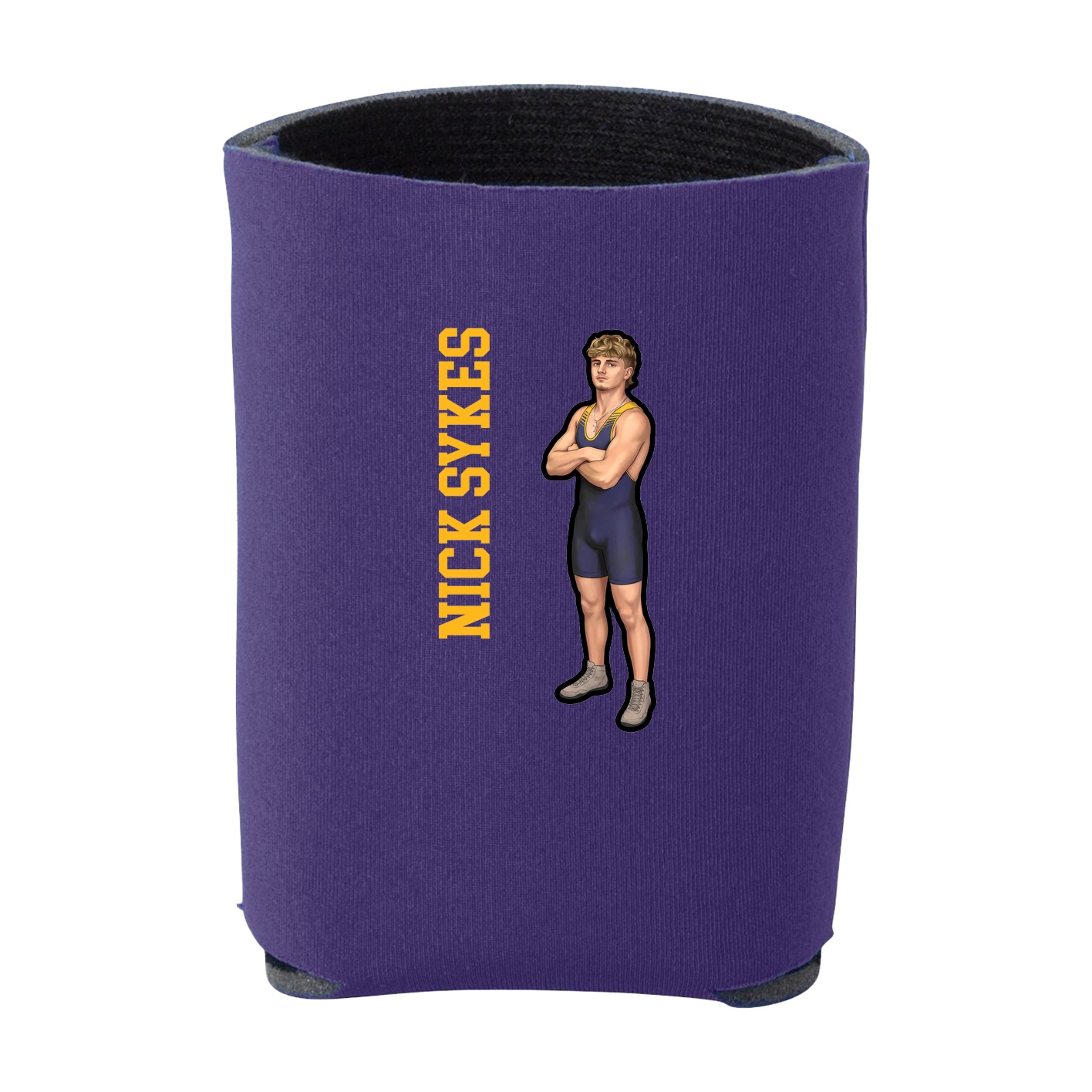 Can Holder — Name Vertical in Purple