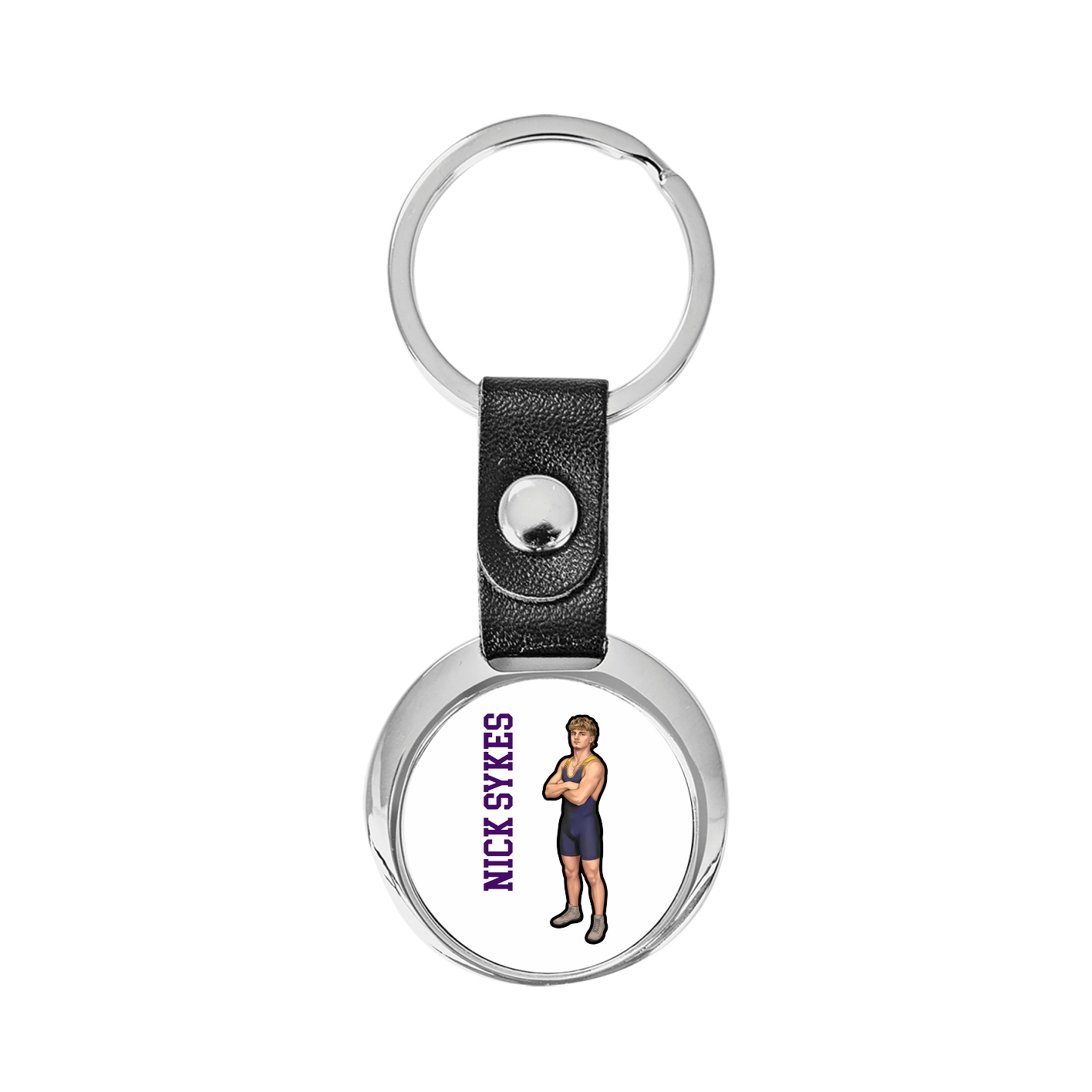 Key Chain — Name Vertical in Classic