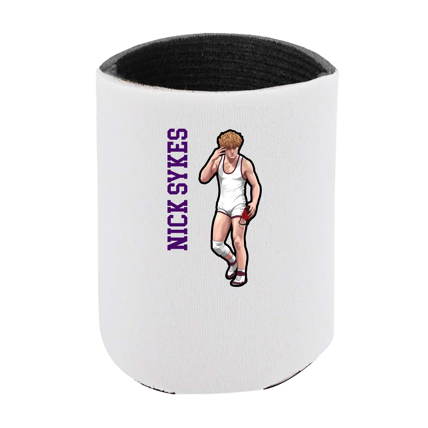 Can Holder — Name Vertical in White