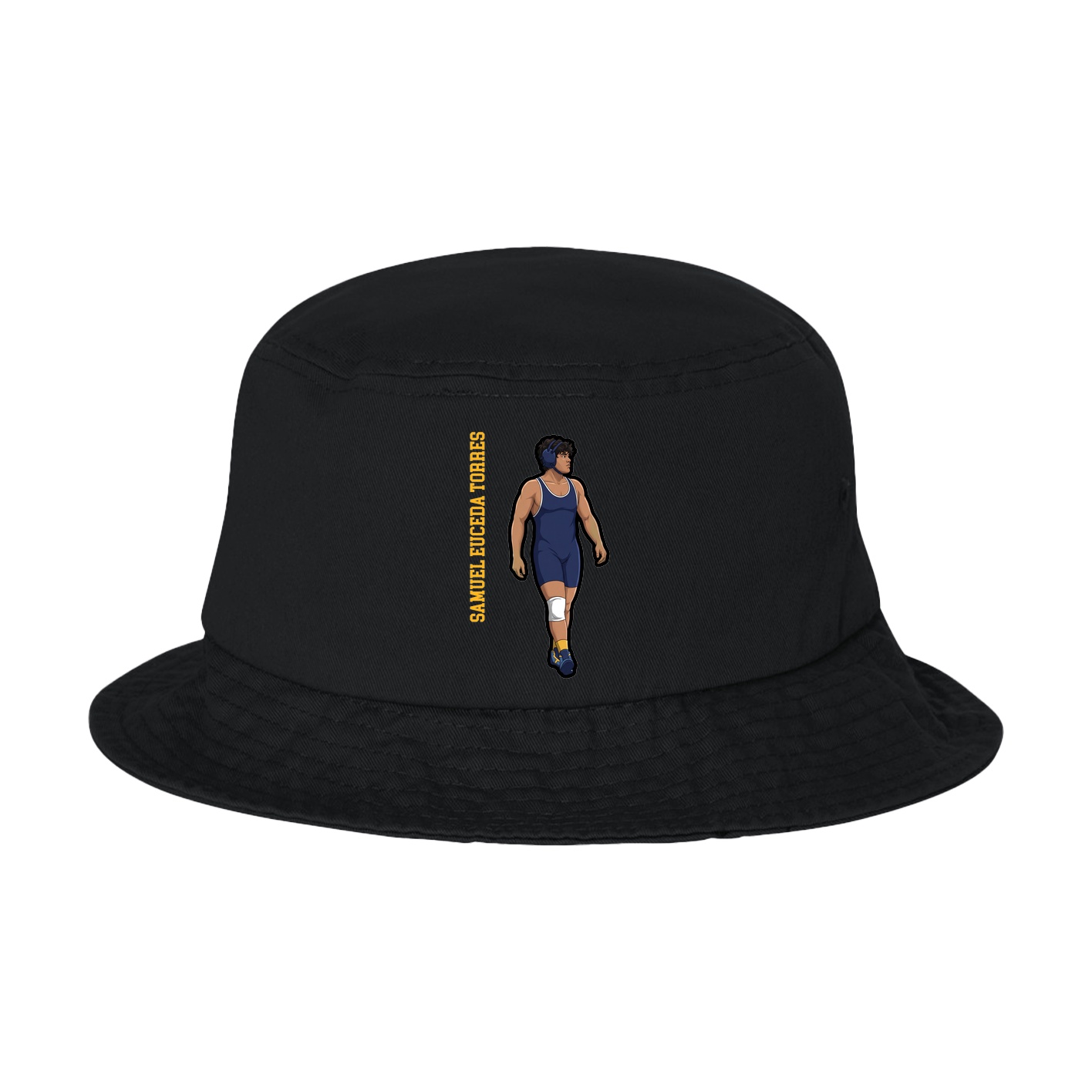 Bucket Cap — Name Vertical in Black