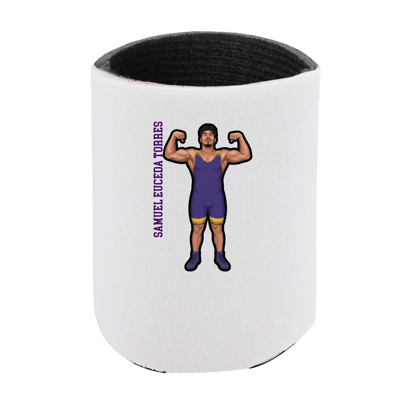 Can Holder — Name Vertical in White